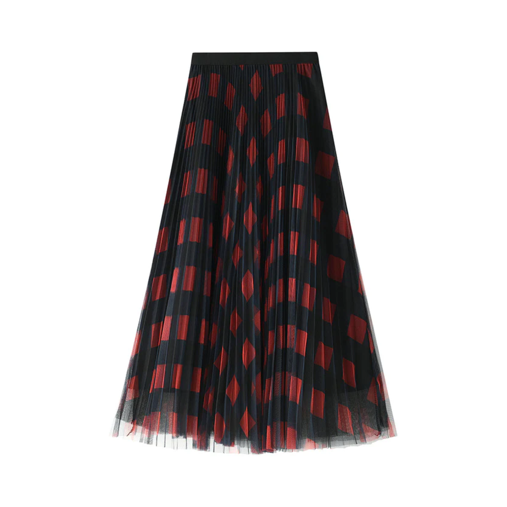 Pre Order:  Plaid Maxi Tulle Skirt