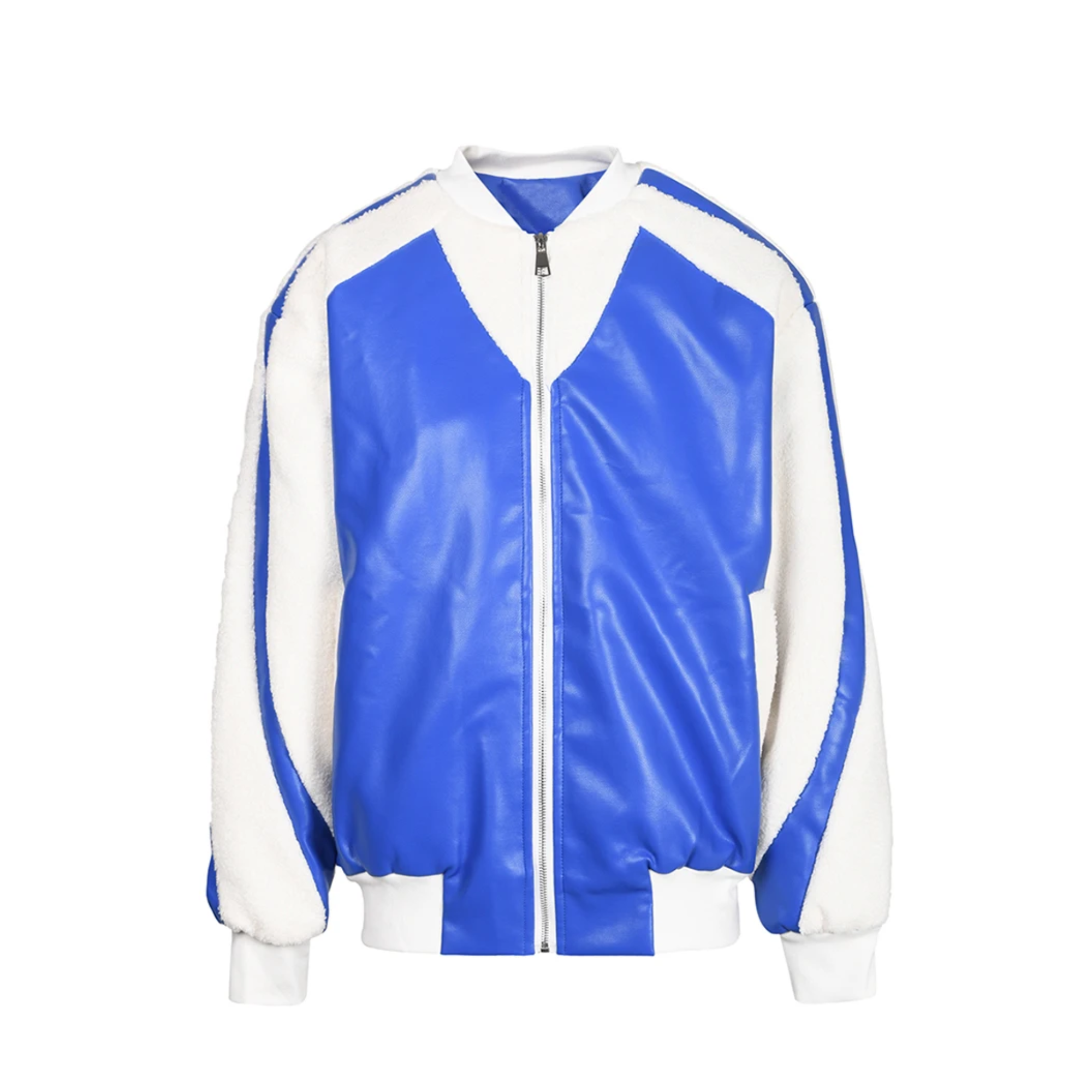 Pre Order:  Contrast Color Padded Zip-Up Jacket