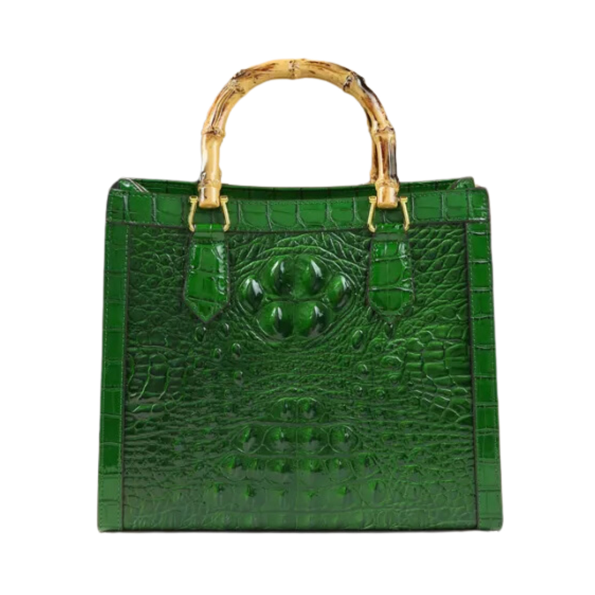 Essence of Beauty Purse Green Crocodile Faux Leather Bag Shoulder Handbag -  Used | eBay