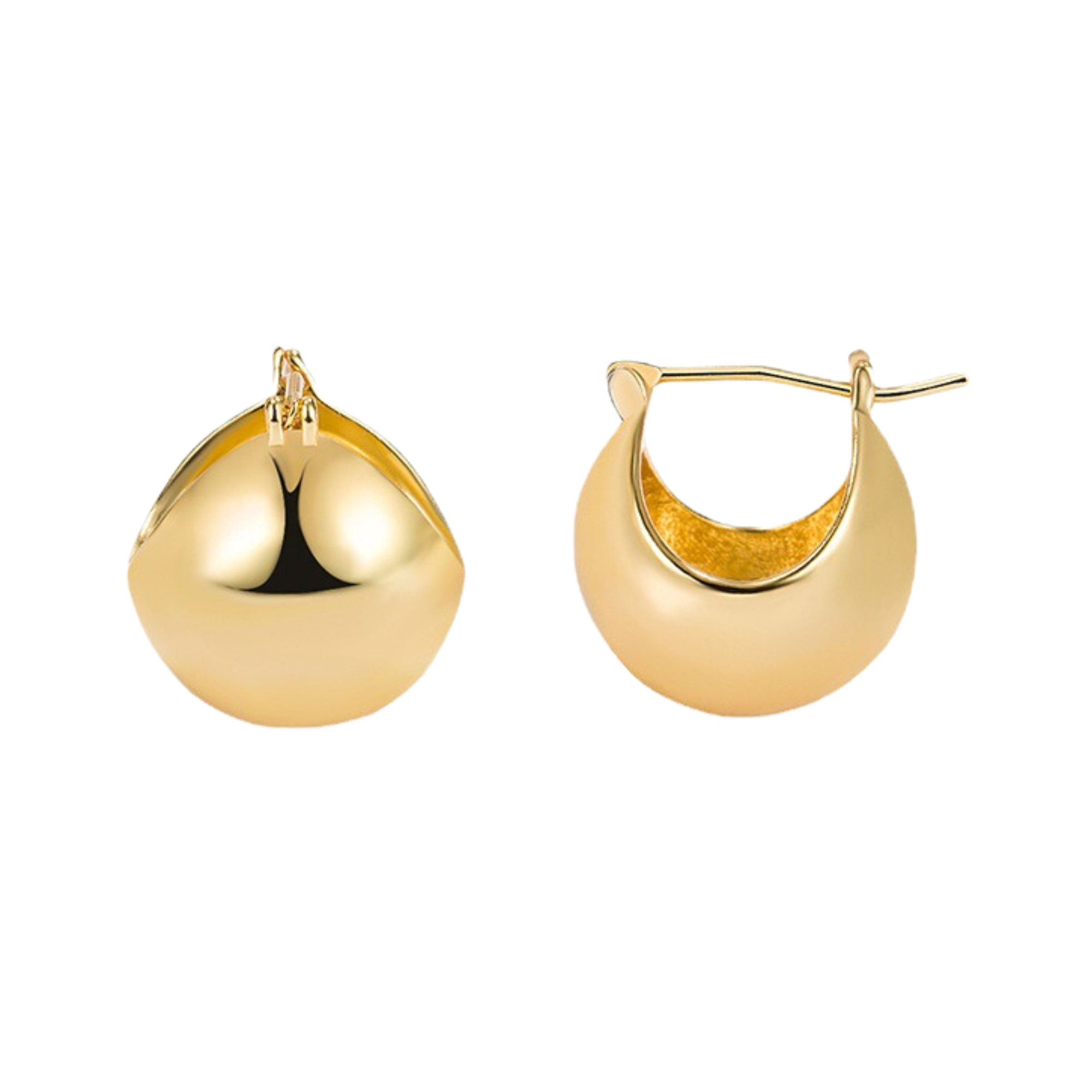 Hollow Ball Huggie Earrings - Pre Order: Ships Feb 29