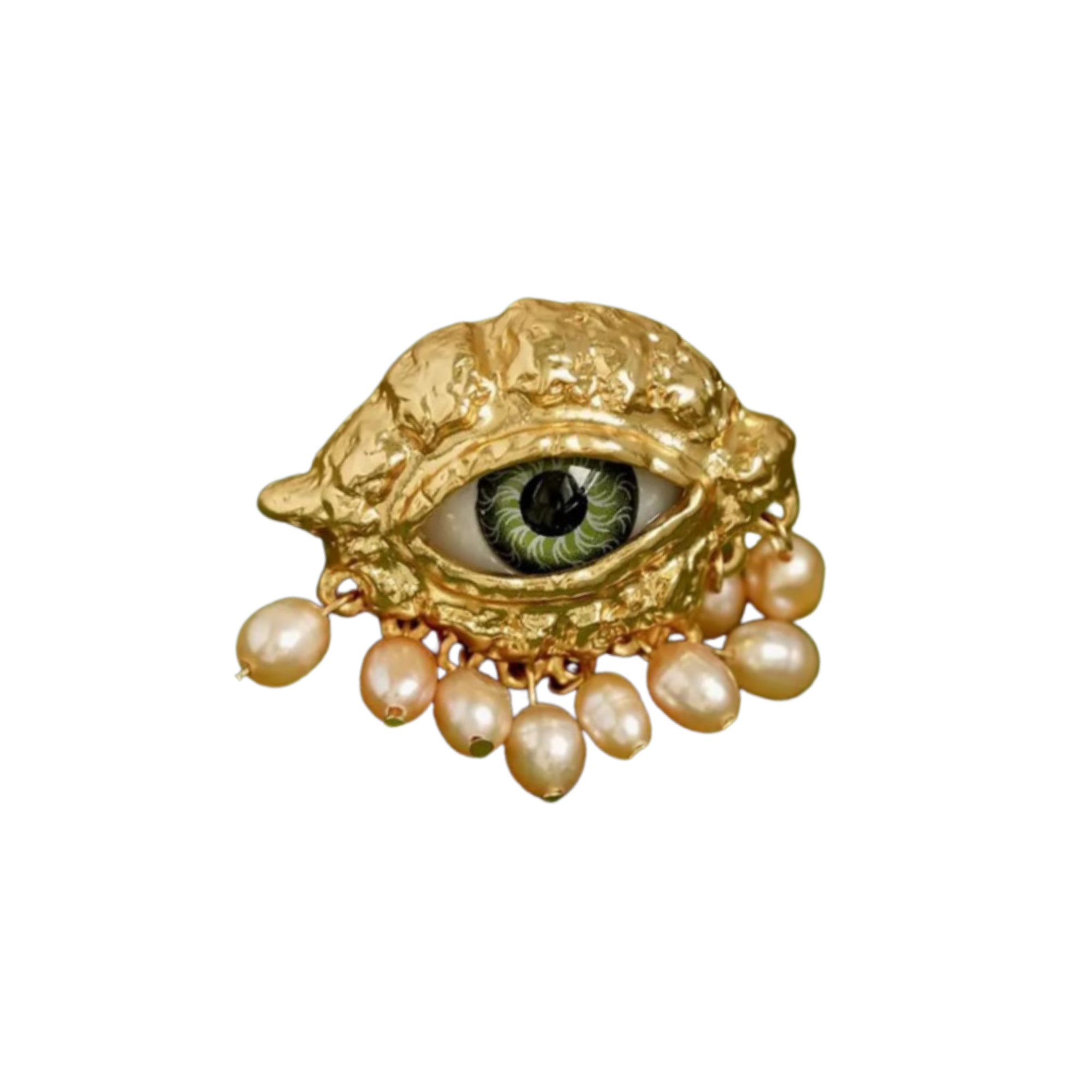 Pre Order:  Open Eyes Faux Pearls Ring/Earrings