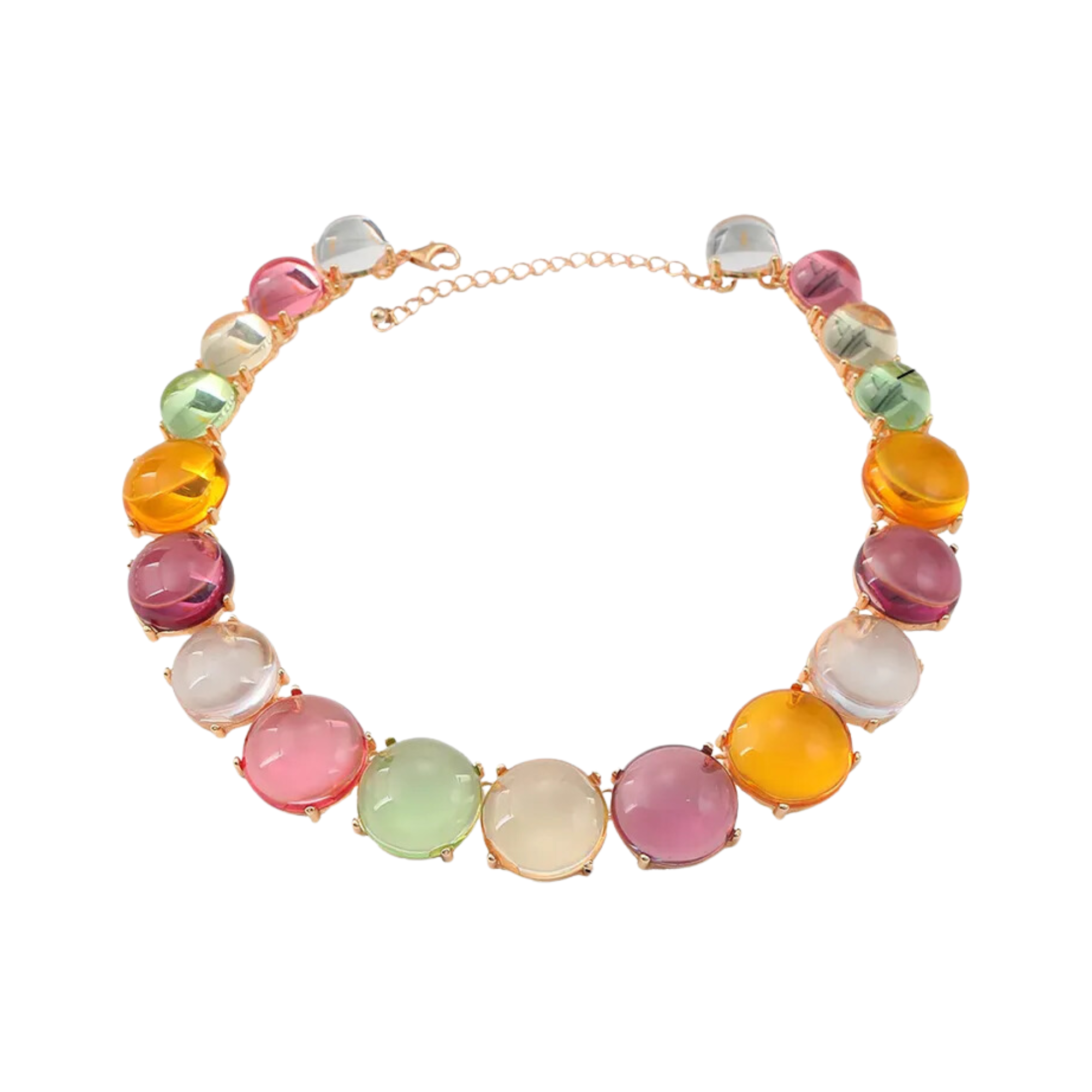 Pre Order:  Multicolor Alloy Resin Choker Necklace