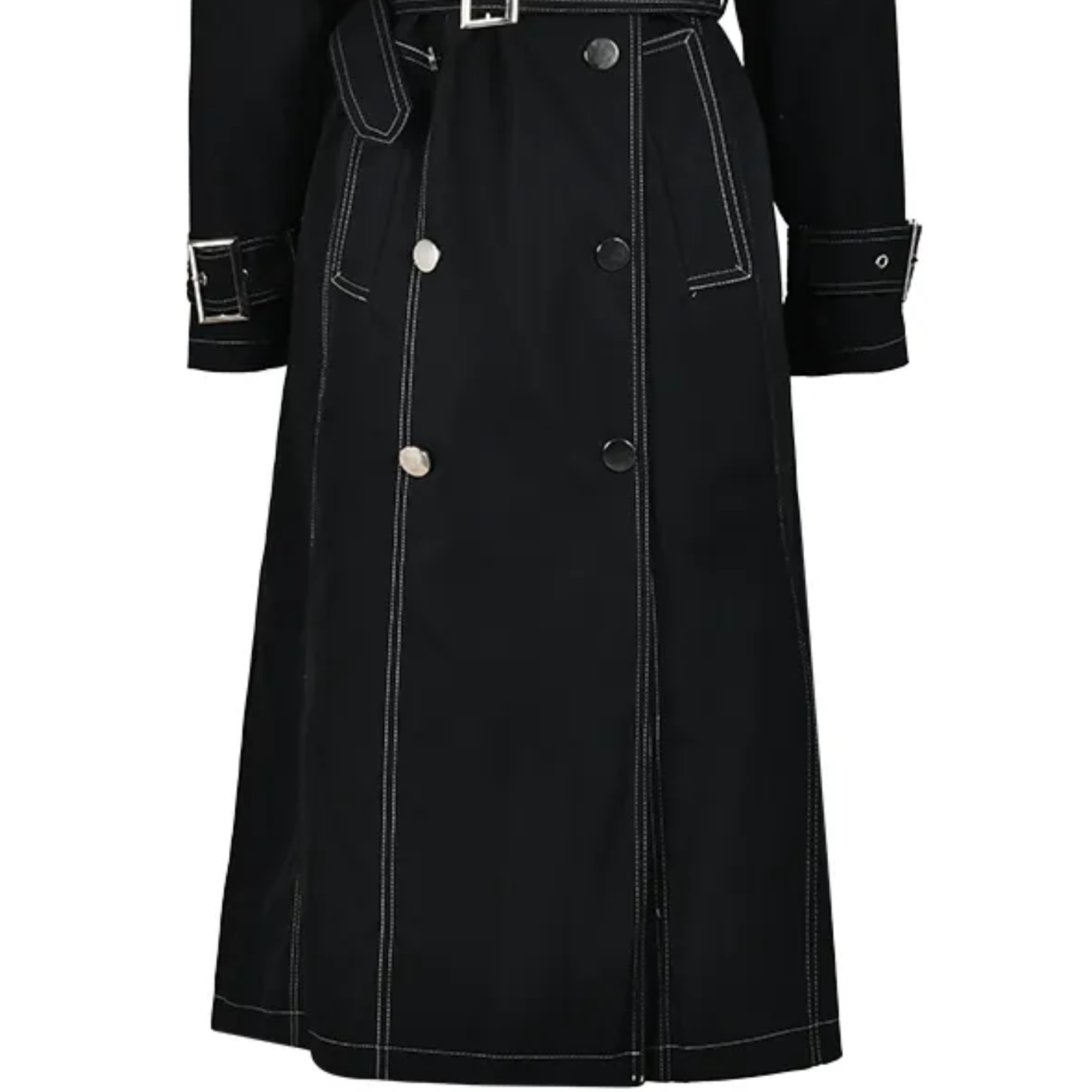 Pre Order:  Geometric Metal Buckle Trench Coat