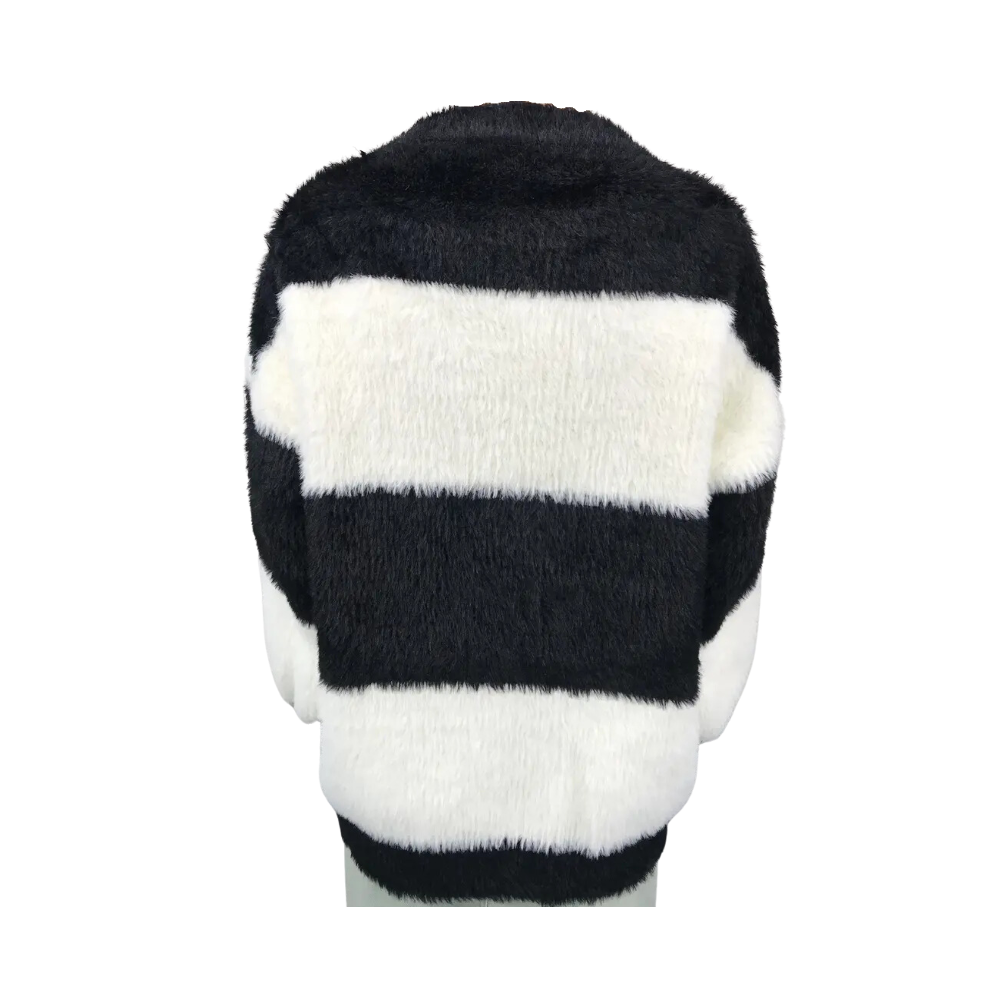 Pre Order:  Oversized Knitted Striped Cardigan Sweater