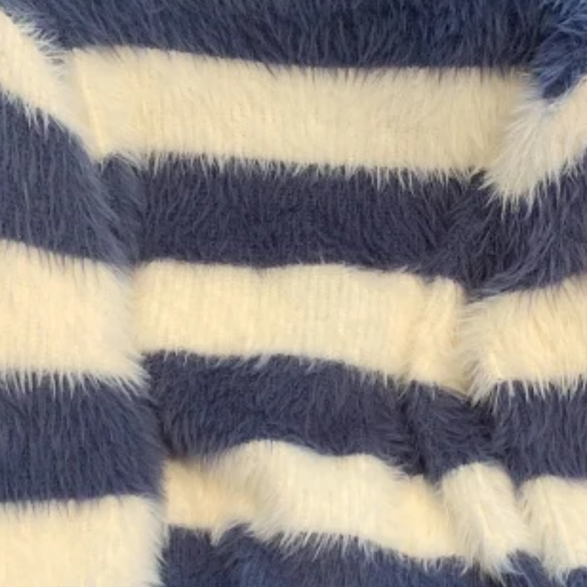 Pre Order:  Knitted Faux-Fur Stripe Cardigan Sweater