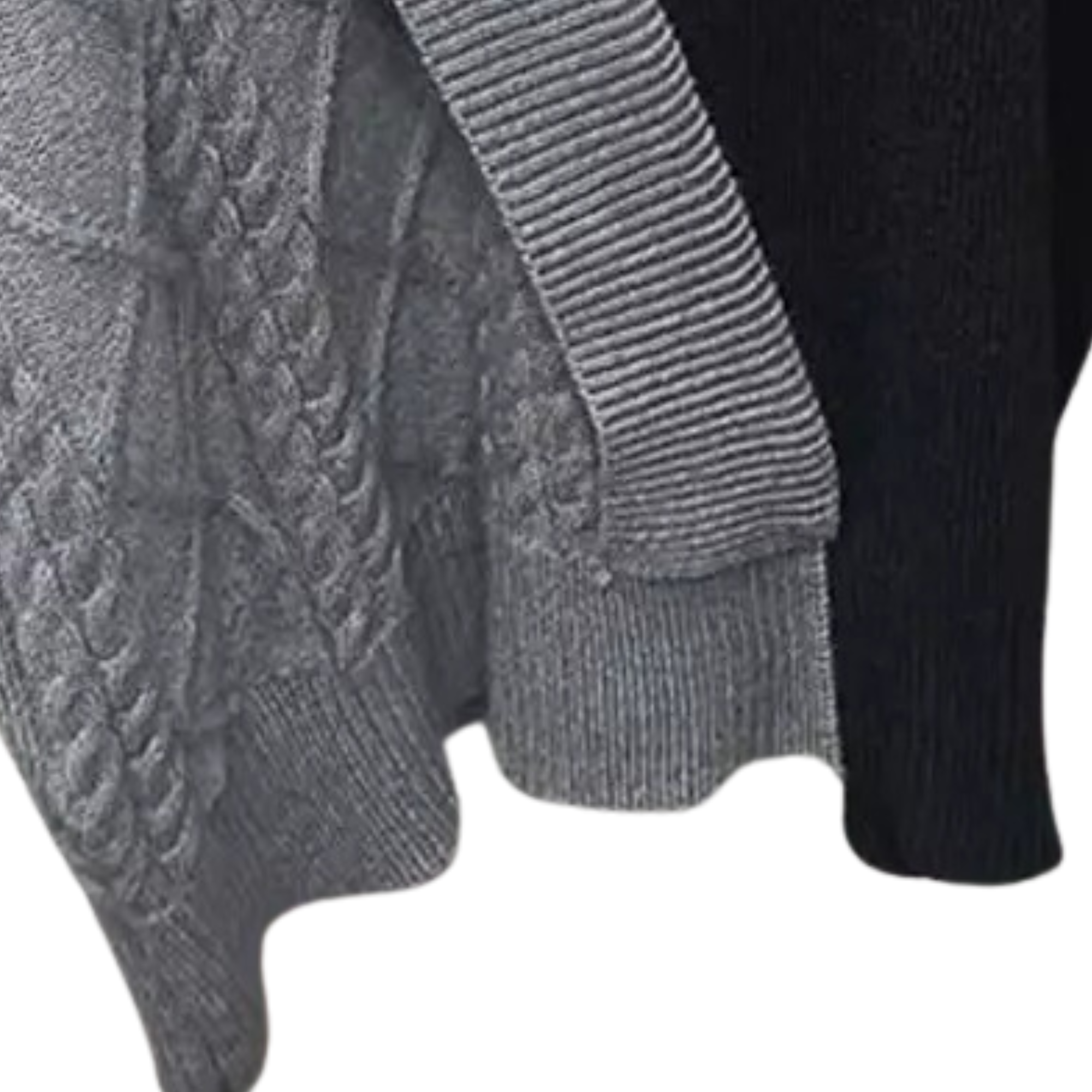 Pre Order:  Turtleneck Contrast Color Knitted Sweater