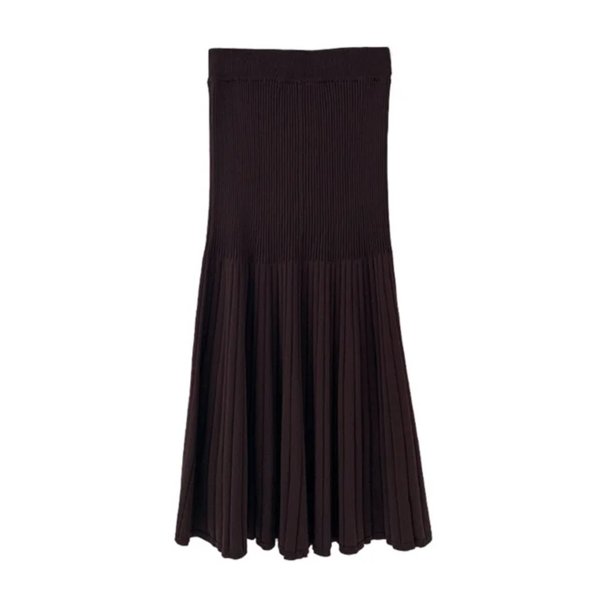 Pre Order:  Viscose Knitted Mid-Length Skirts