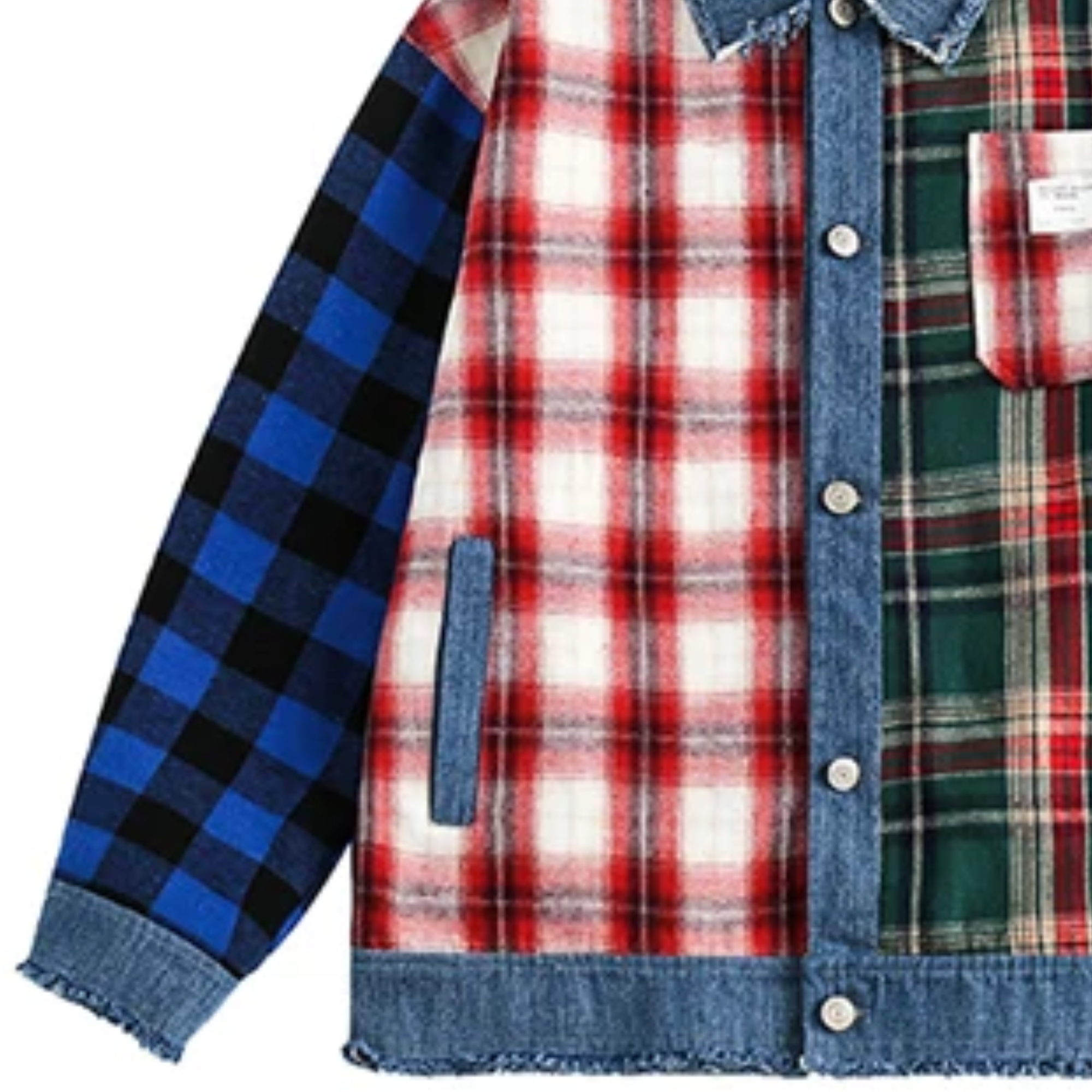 Pre Order:  Multicolor Patchwork Plaid Jacket