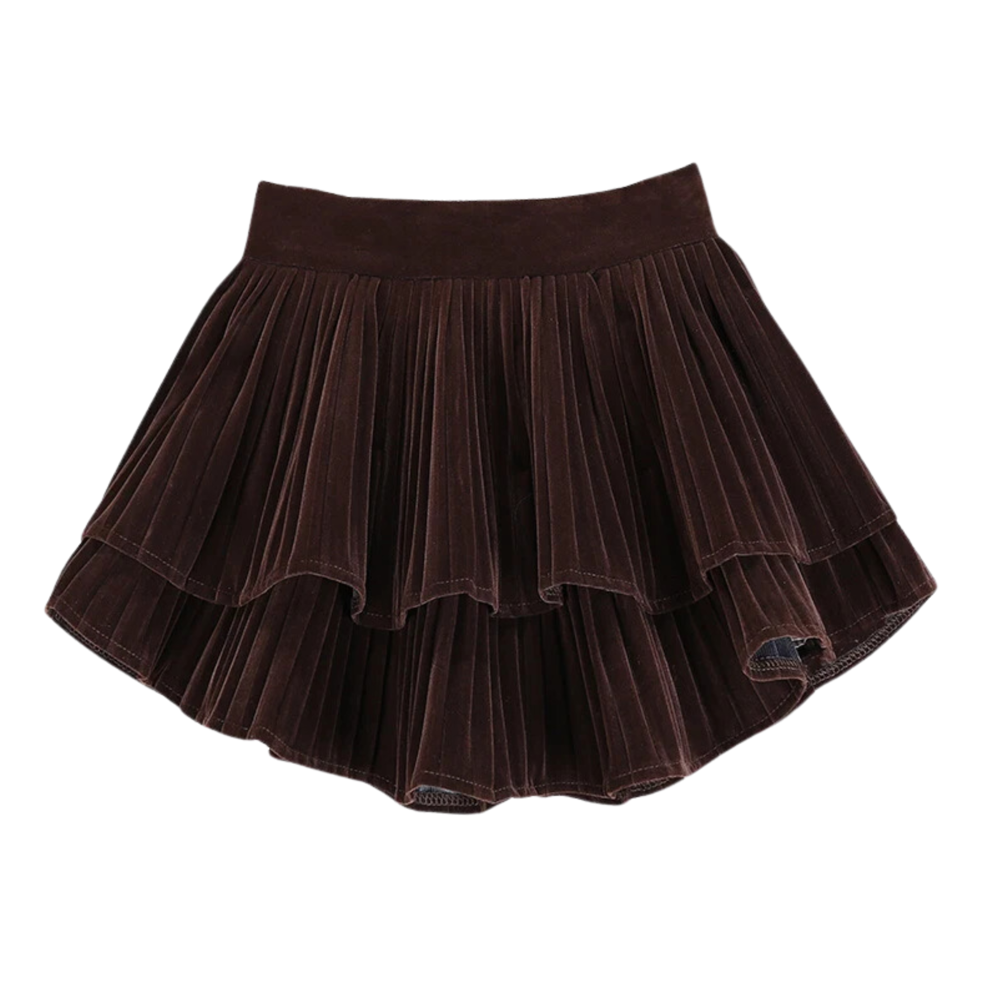 Pre Order:  Velvet Pleated Mini Skirt