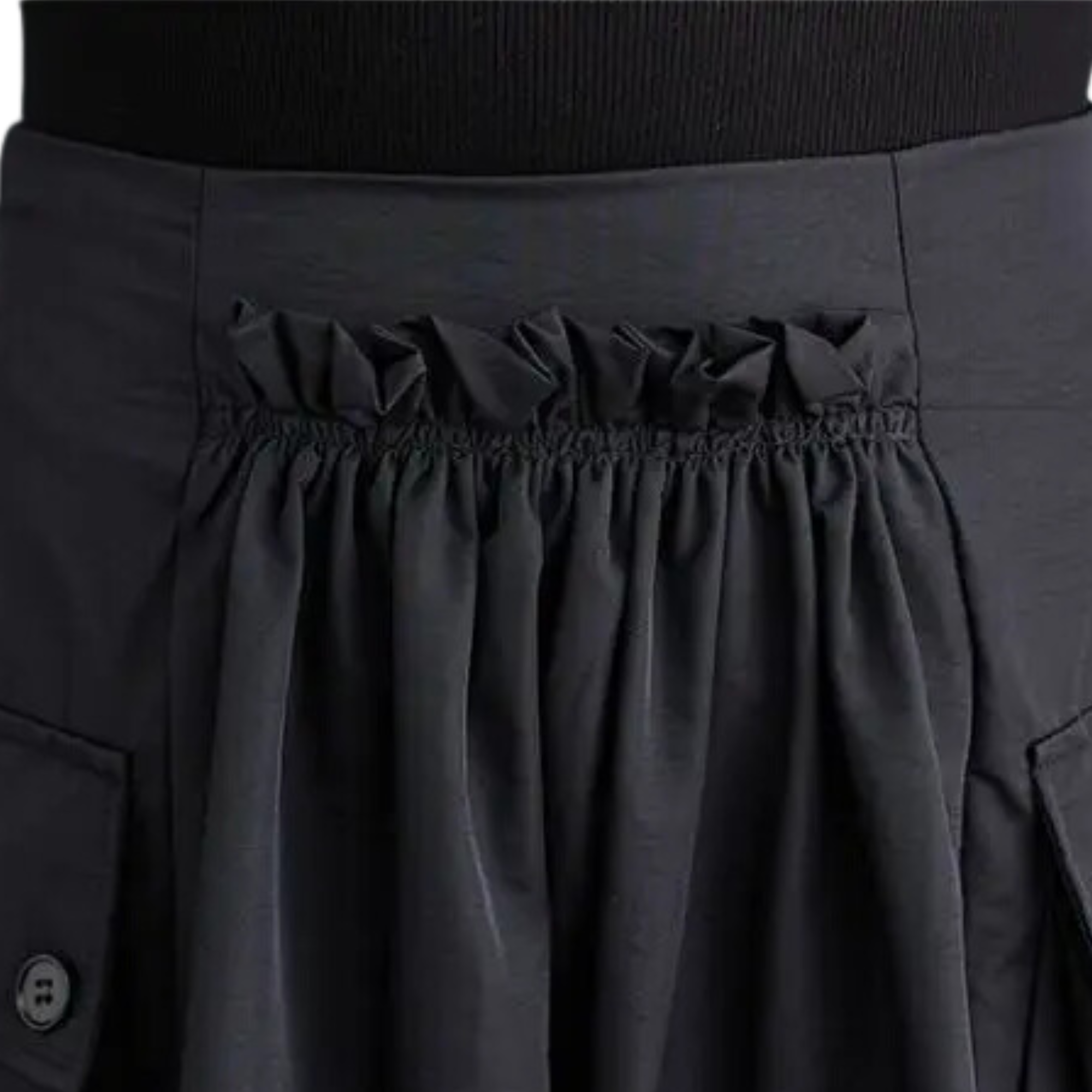 Pre Order:  A-line Pleated Big Pocket Skirt