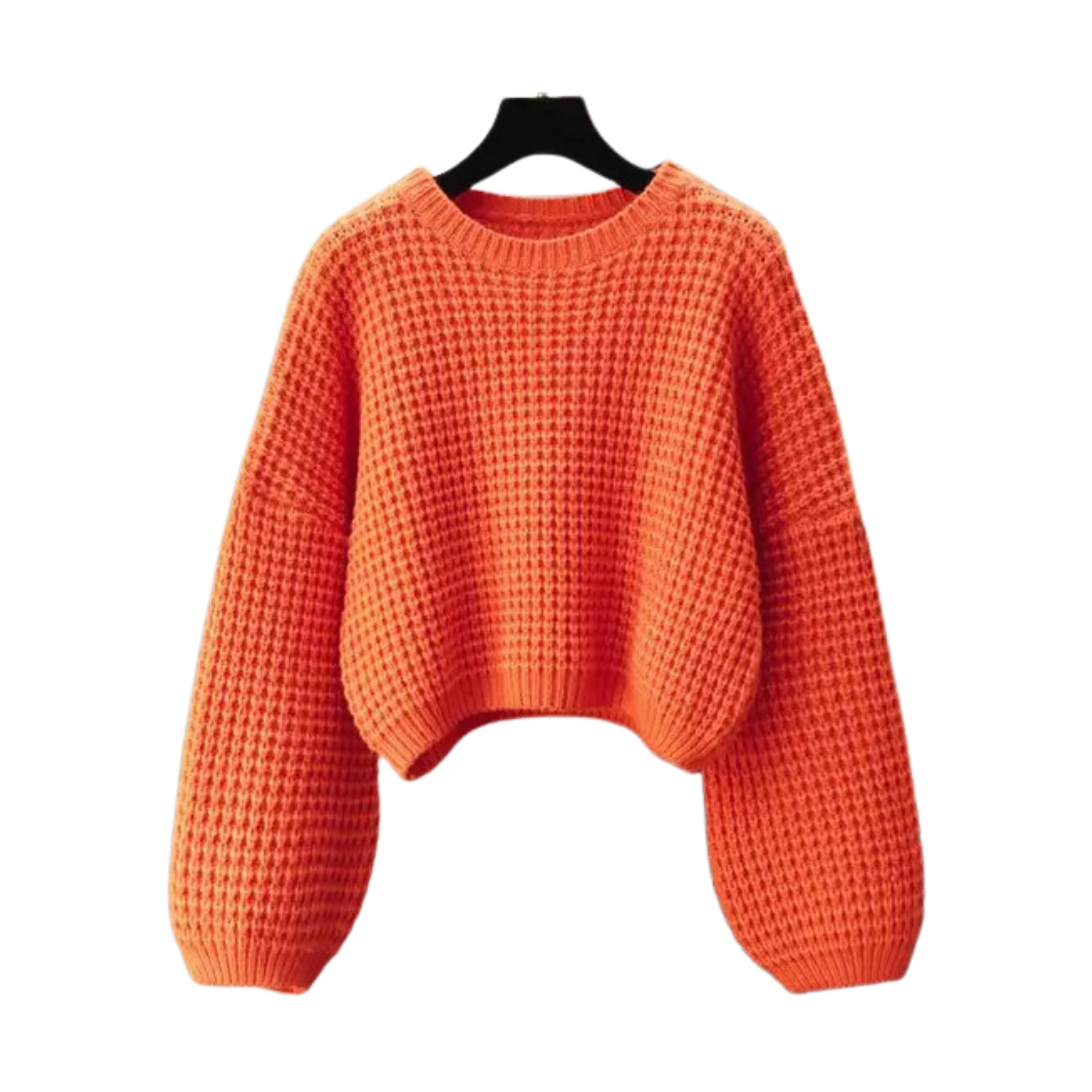 Pre Order:  O-Neck Knitted Pullover Loose Sweater