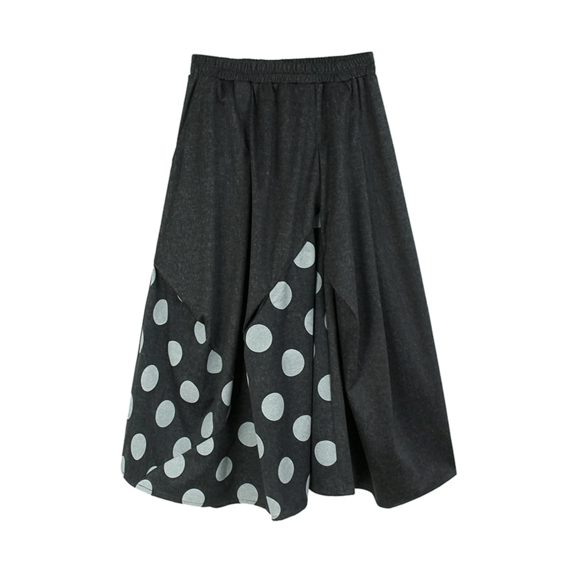 Pre Order:  Irregular Dot Printed A-Line Skirt