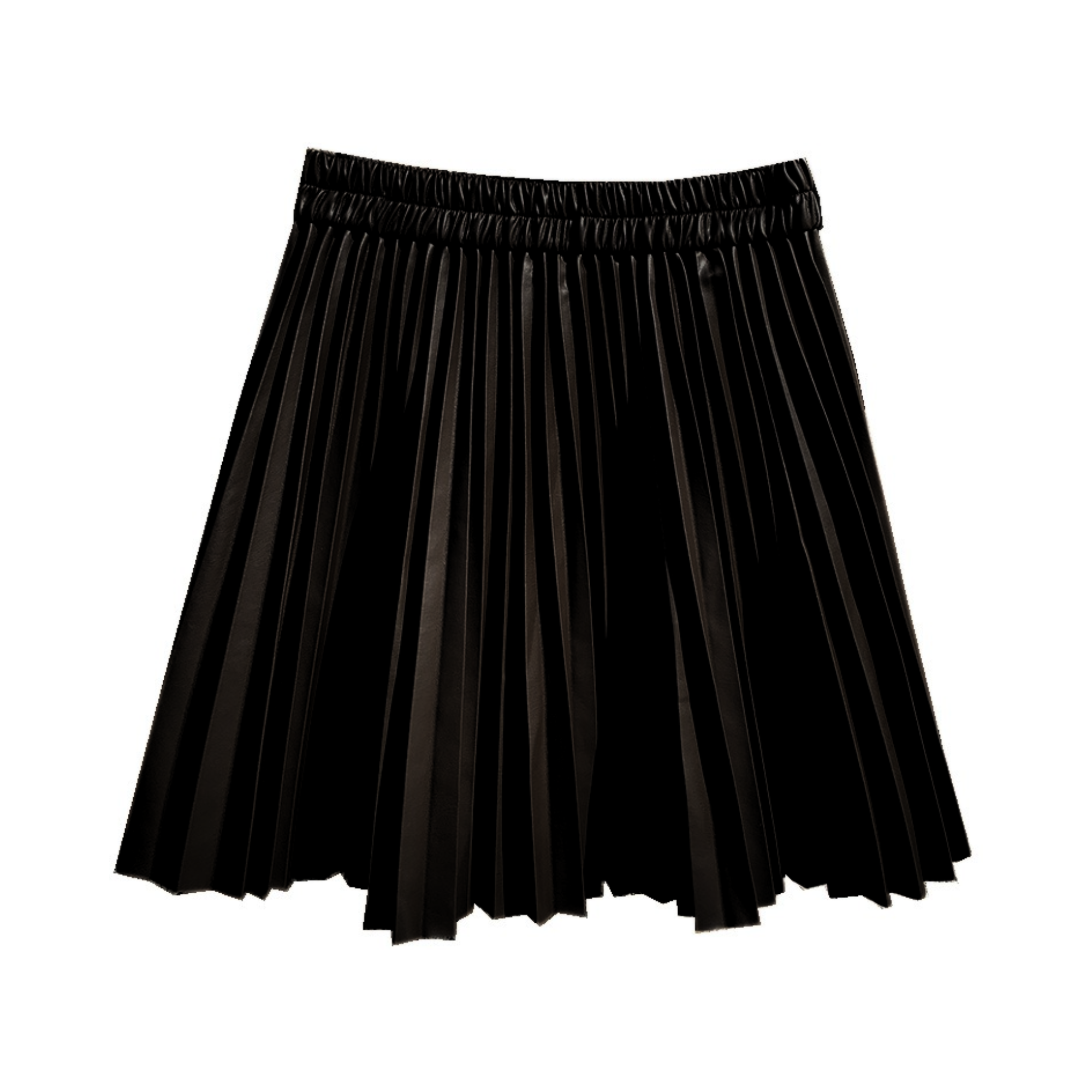 Pre Order:  Faux Leather Pleated Mini Skirt