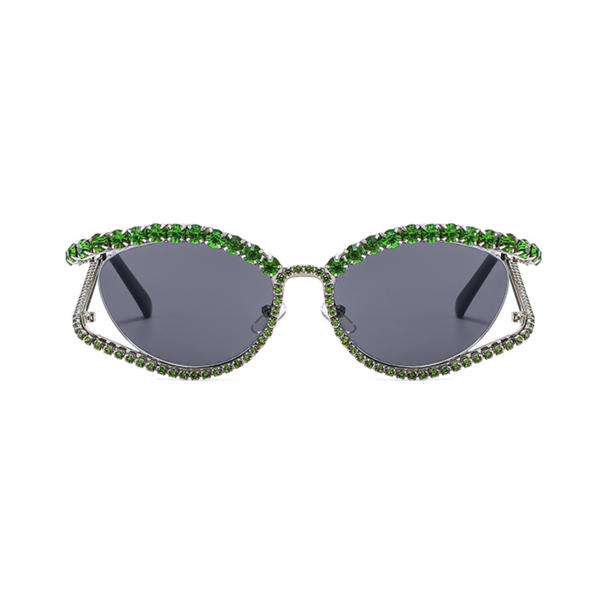 Pre Order:  Rhinestones Cutout Frame Sunglasses