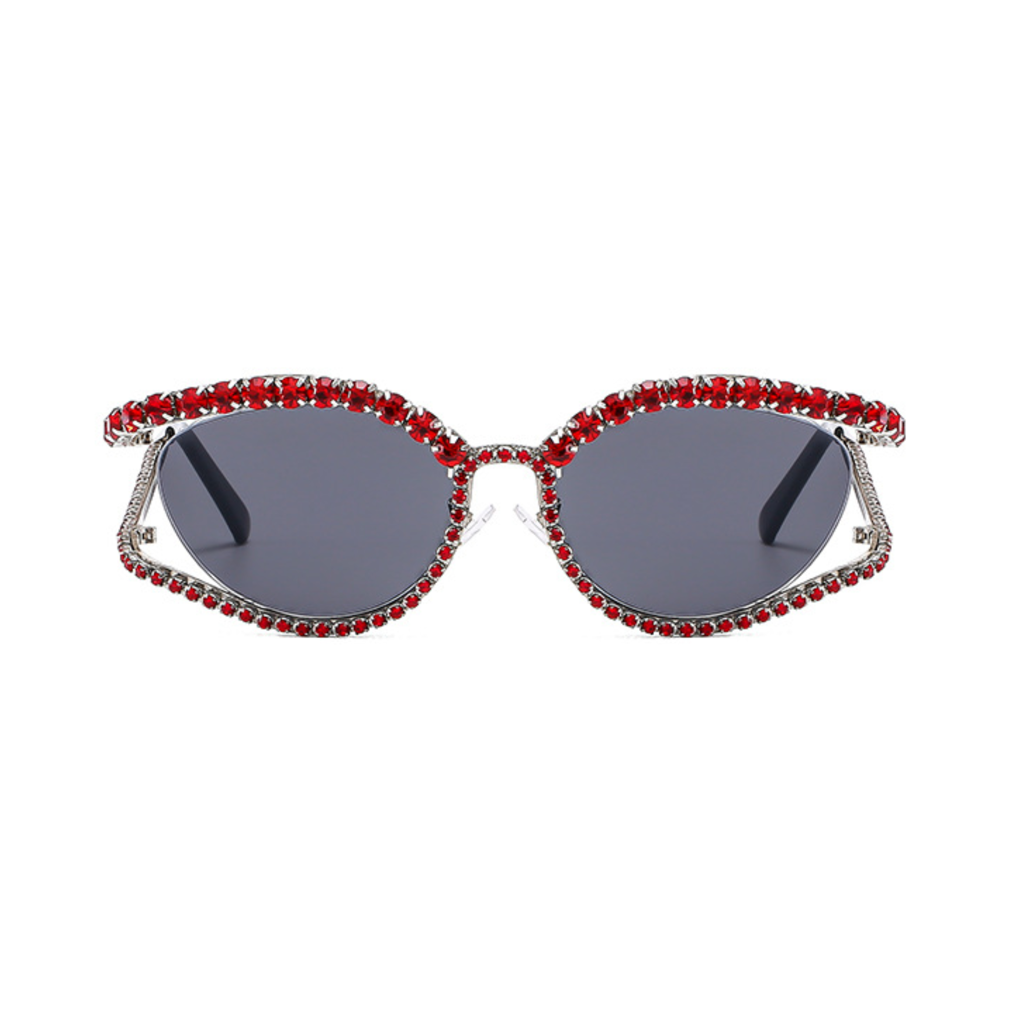 Pre Order:  Rhinestones Cutout Frame Sunglasses