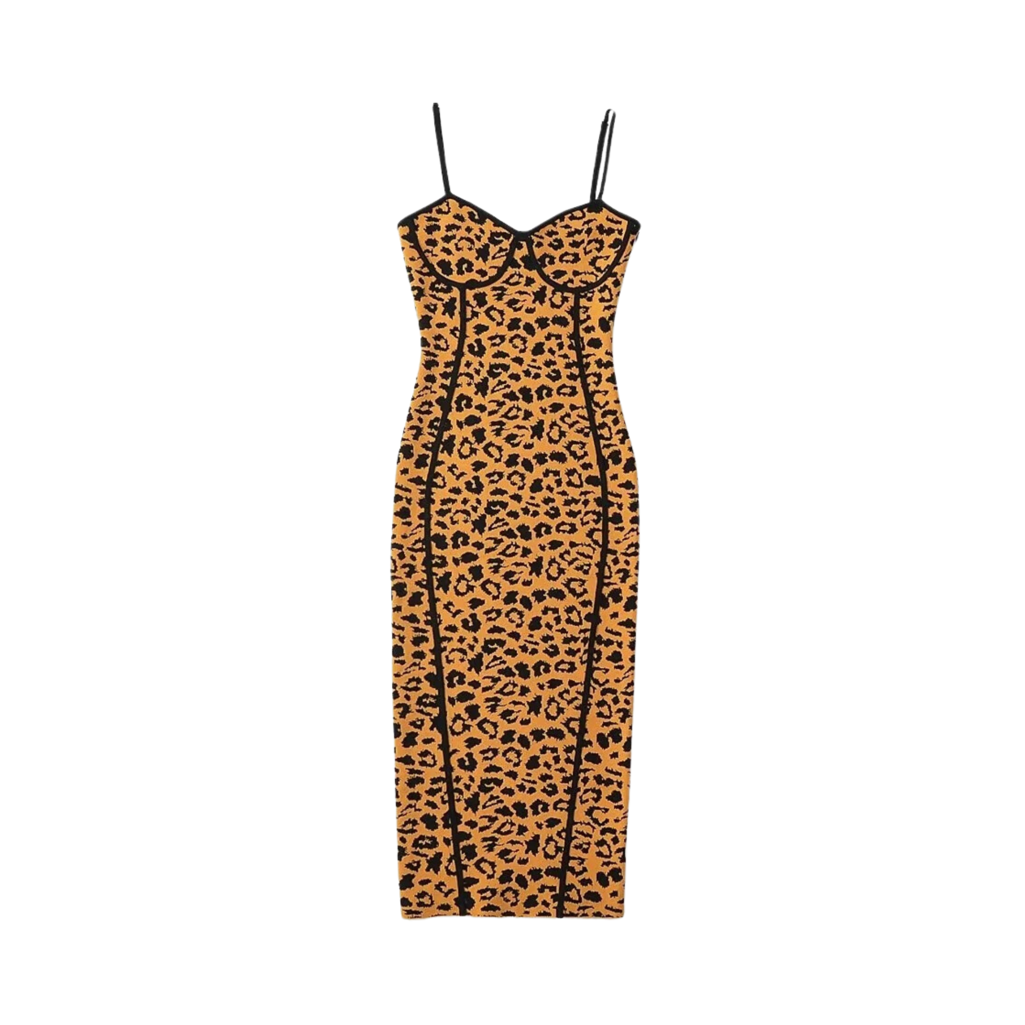 Contoured Leopard Sleeveless Dress