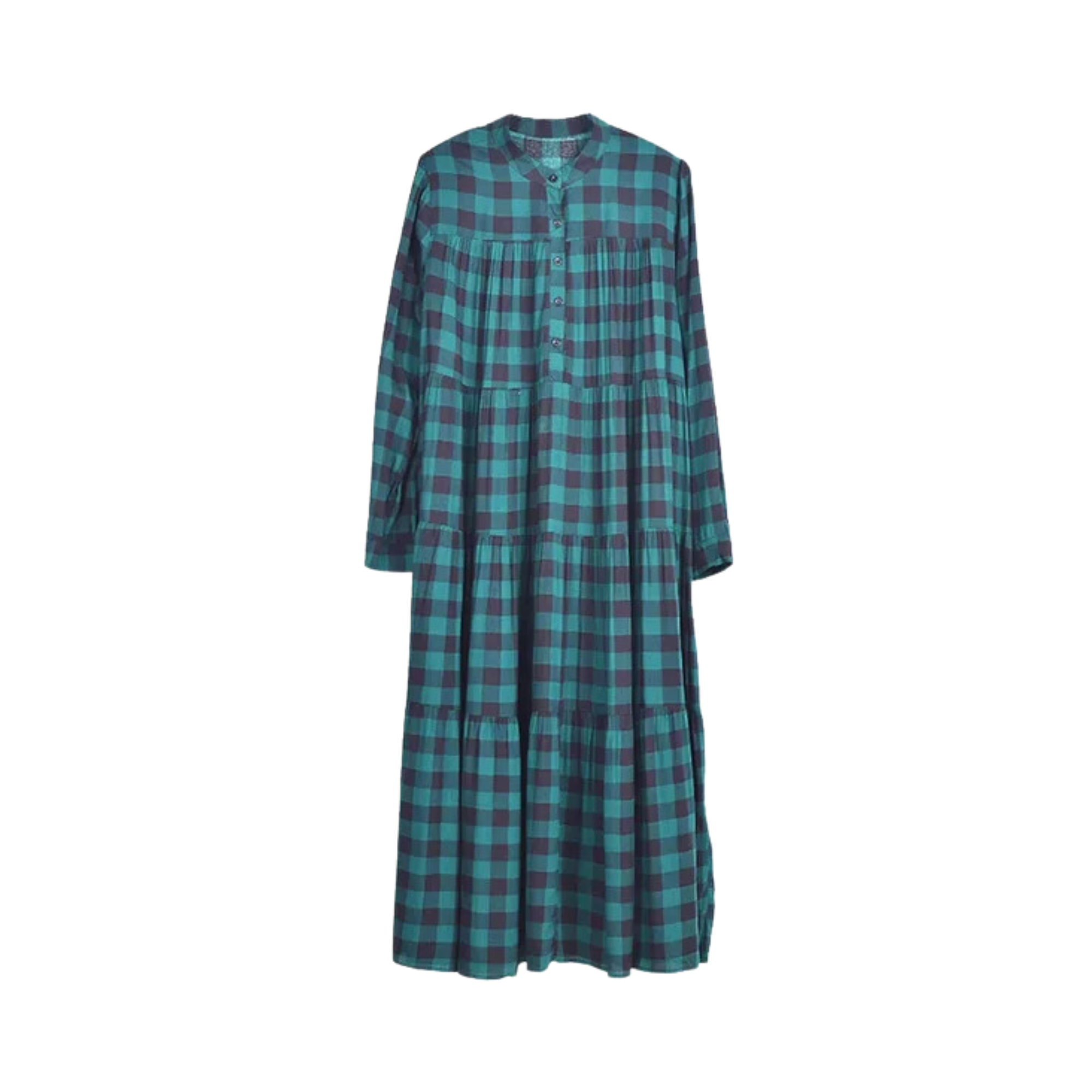 Pre Order:  Plaid Pleated Maxi Dress