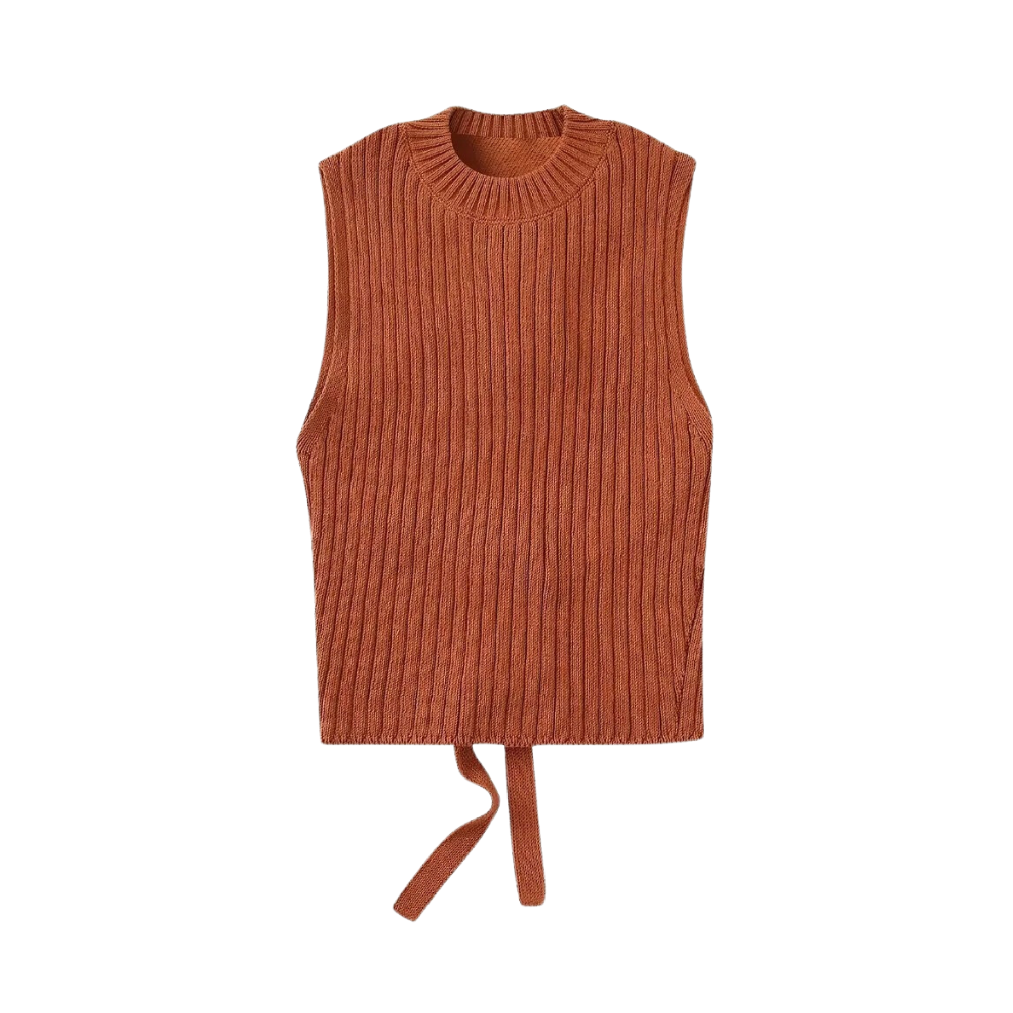 Pre Order:  Sleeveless Cutout Back Knit Top