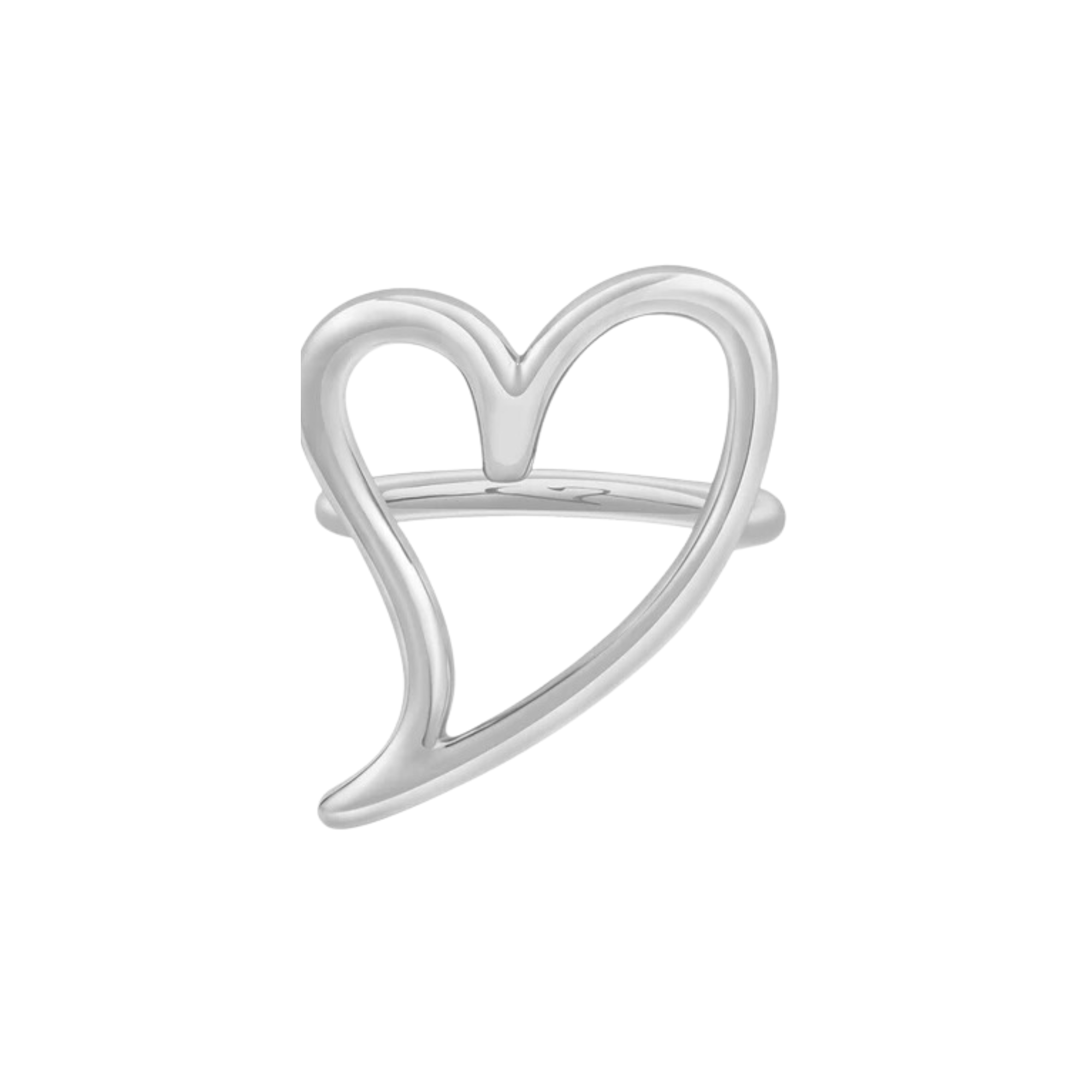 Pre Order:  Heart Cutout Plated Copper Ring