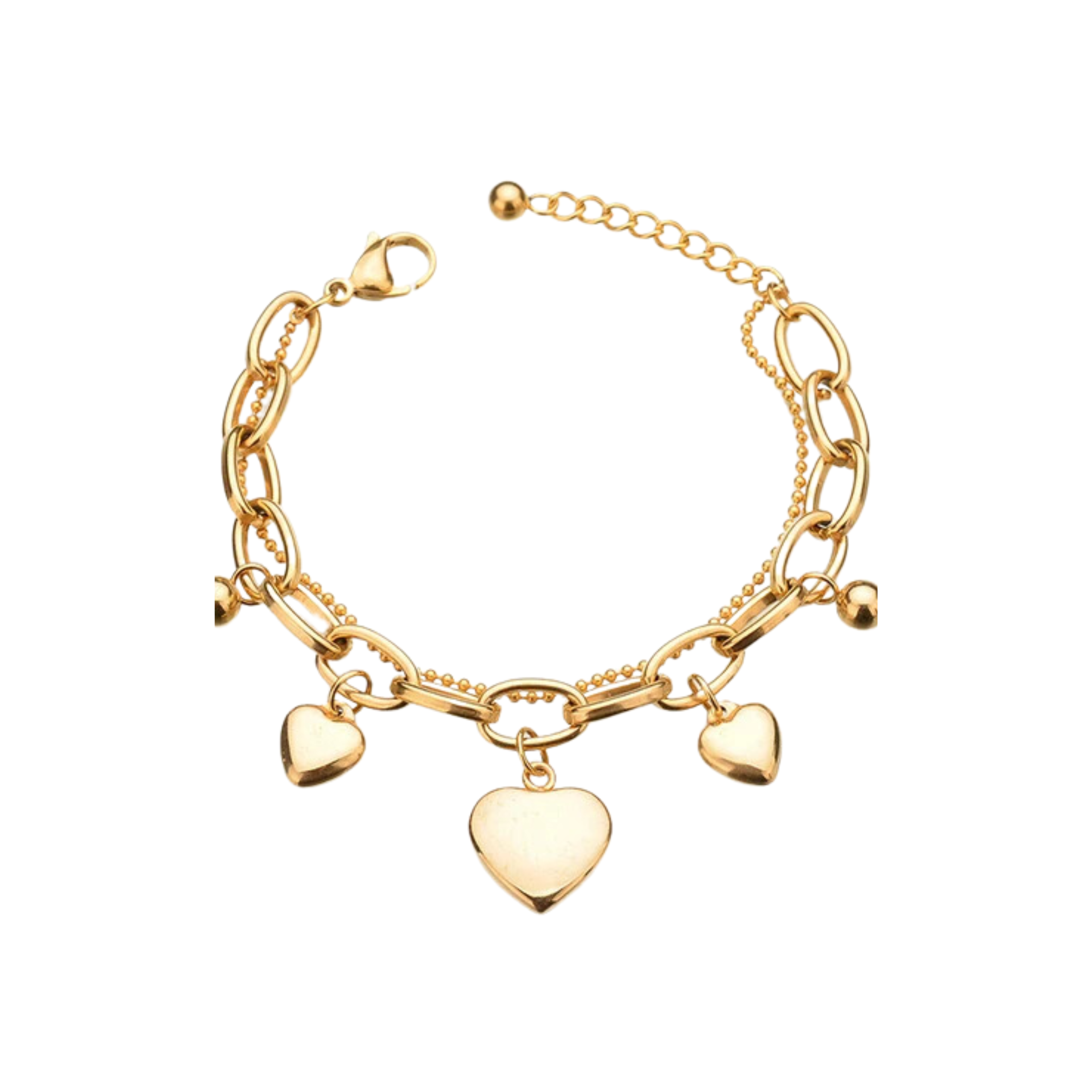 Pre Order:  Heart Charms Double Bracelet