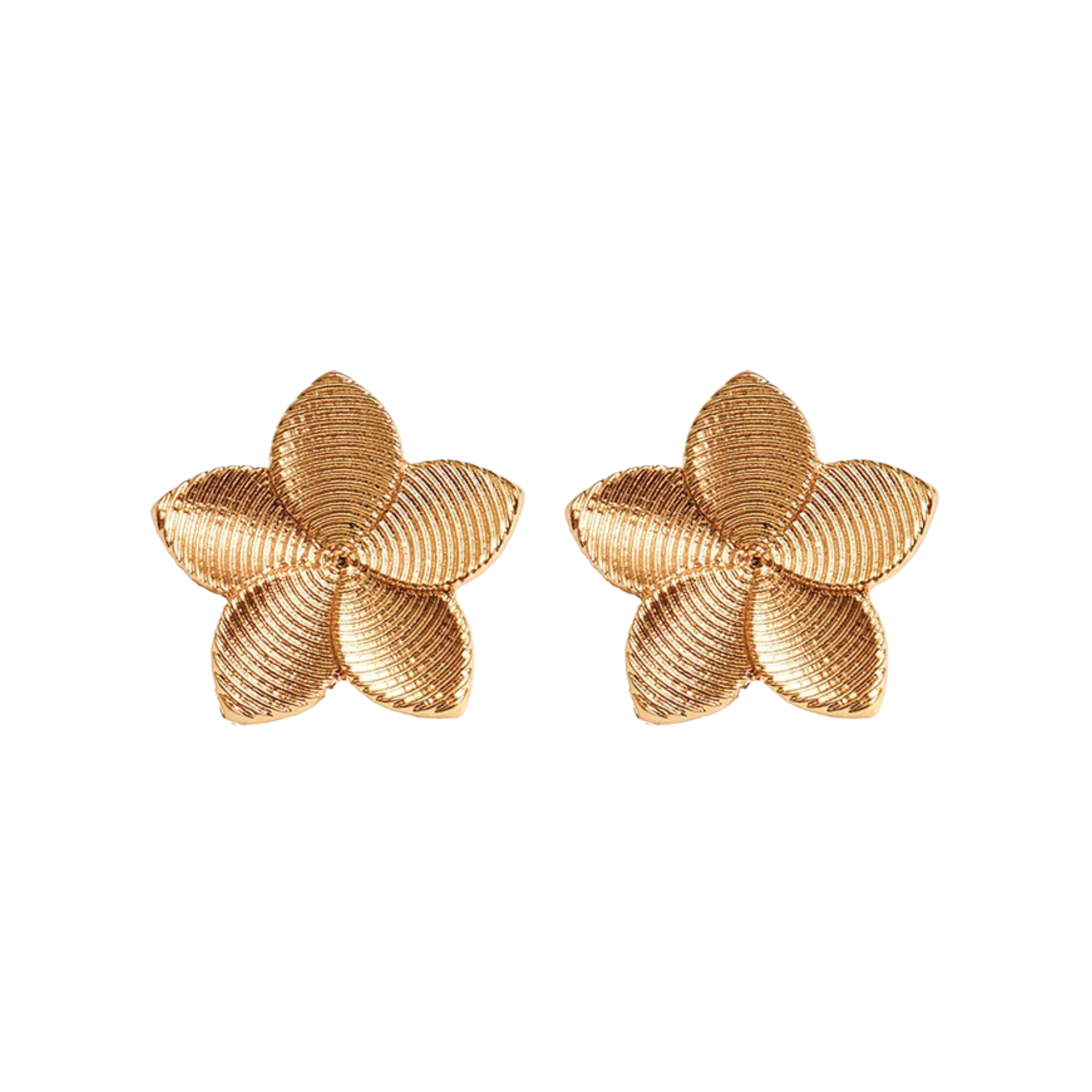 Pre Order:  Textured Floral Stud Earrings