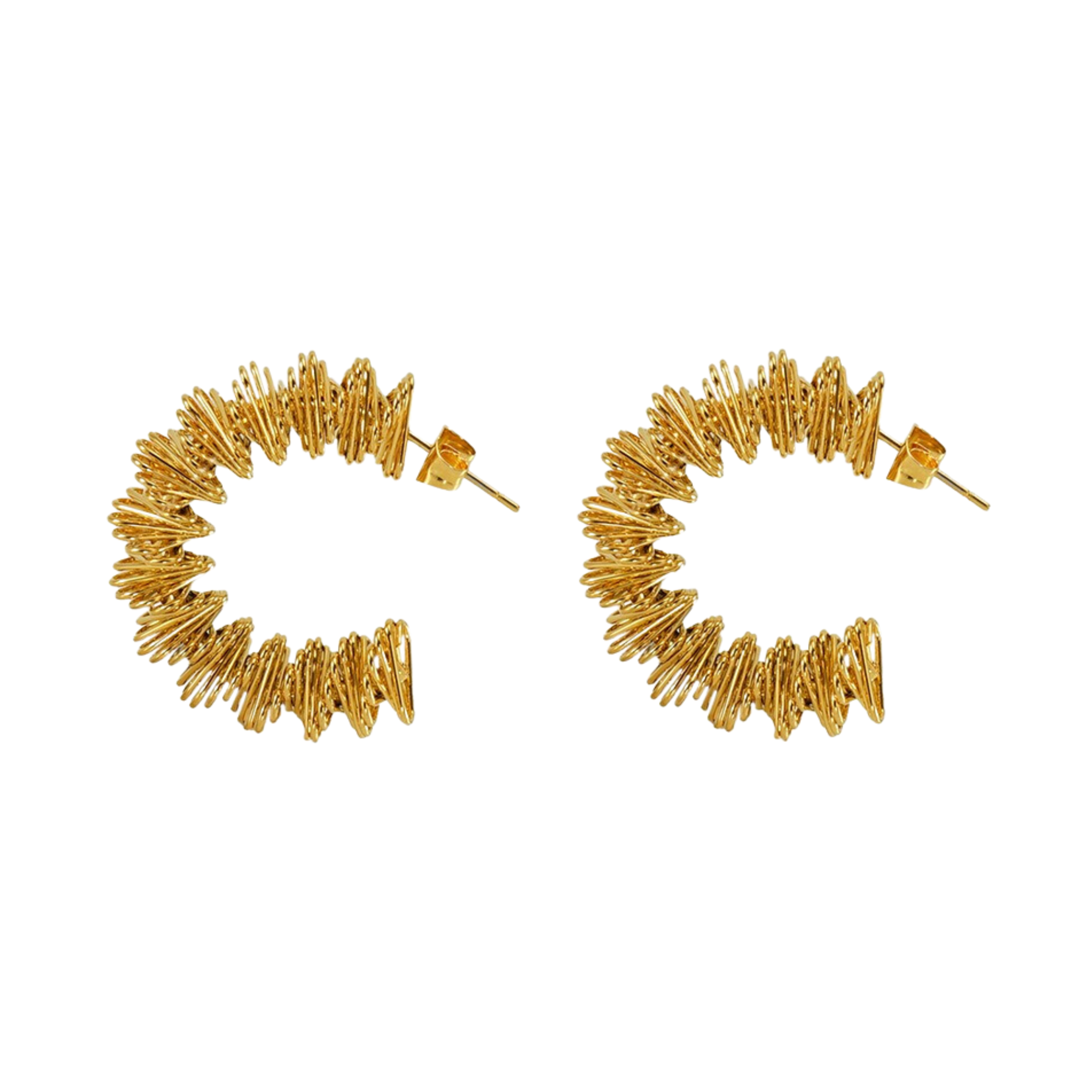 Pre Order:  Coil C-Hoop Gold Plated Earrings