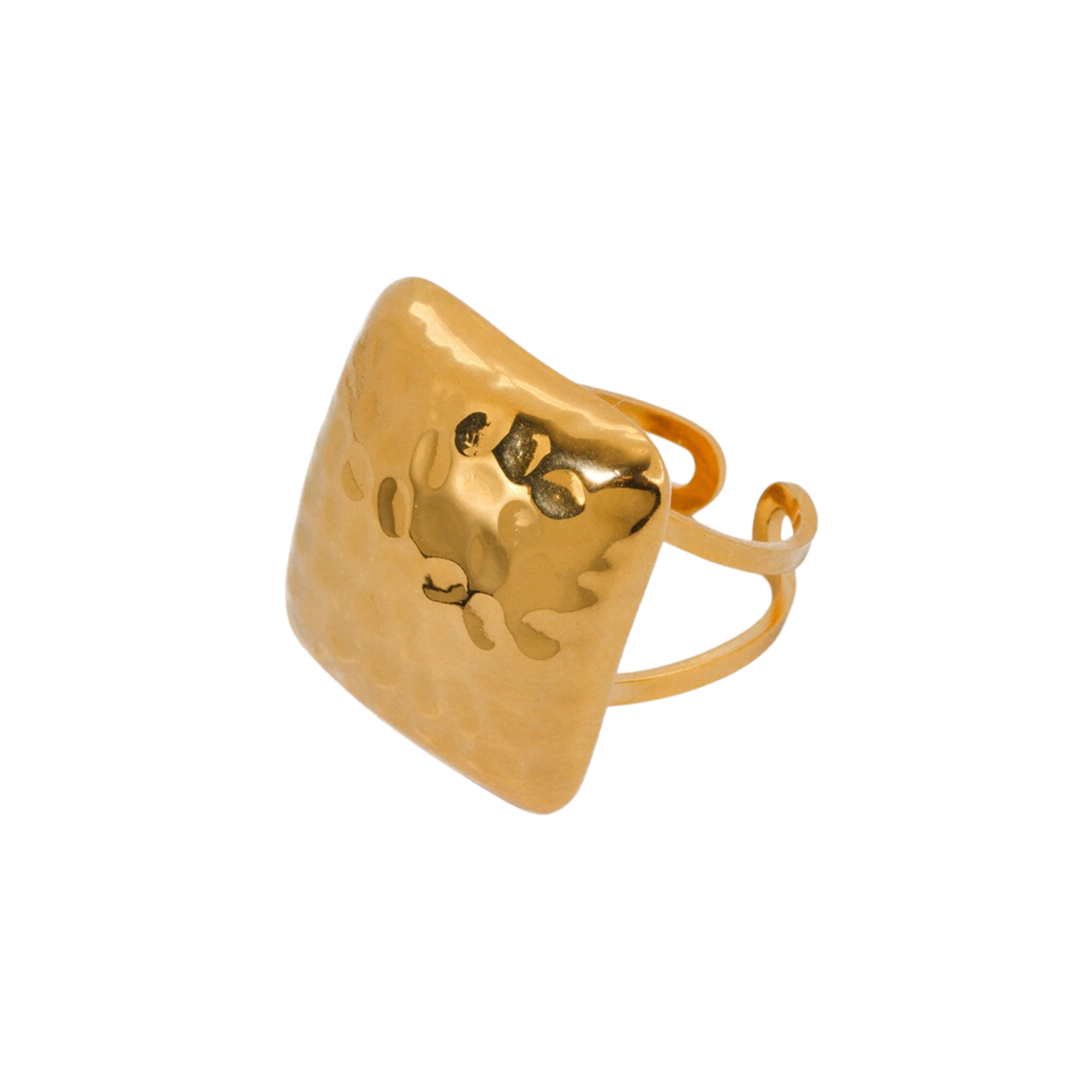 Pre Order:  Square Open Gold Plated Ring