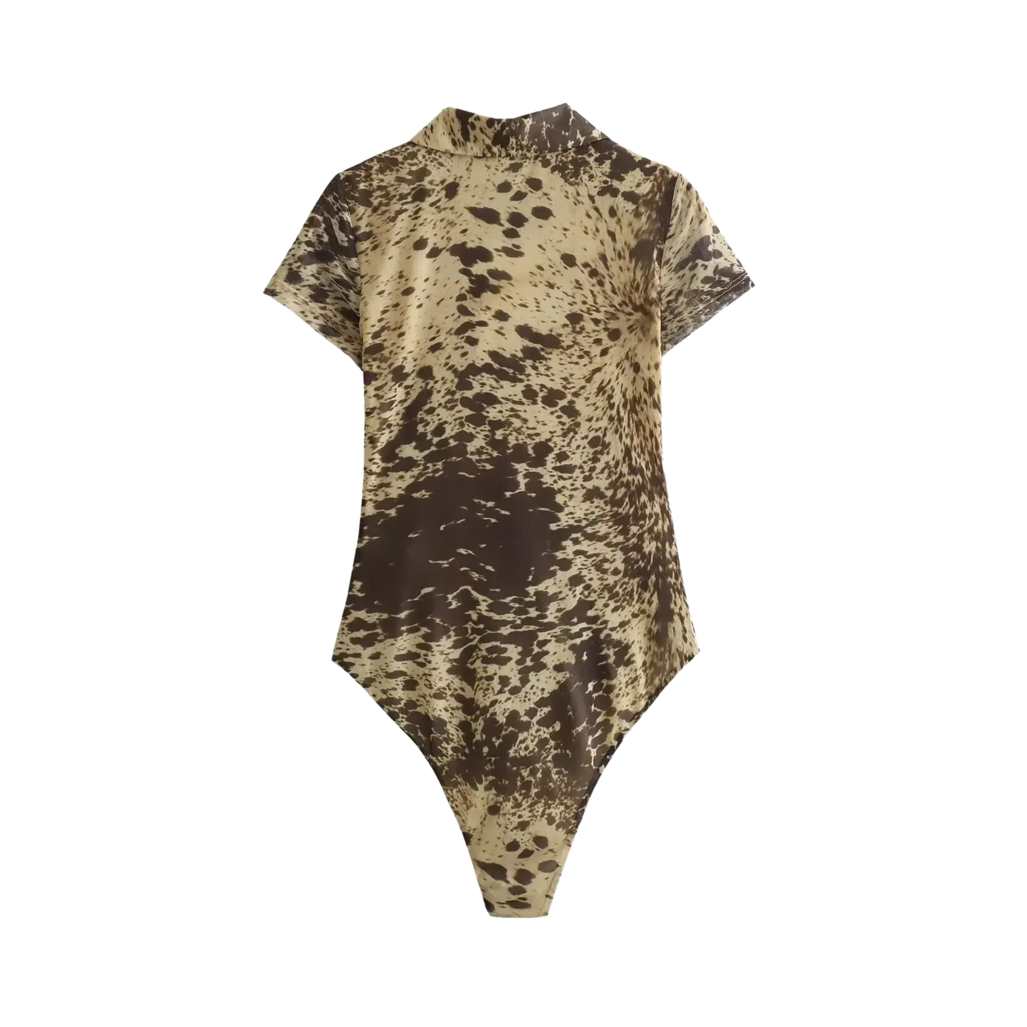 Pre Order:  Animal Print Short Sleeves Bodysuit