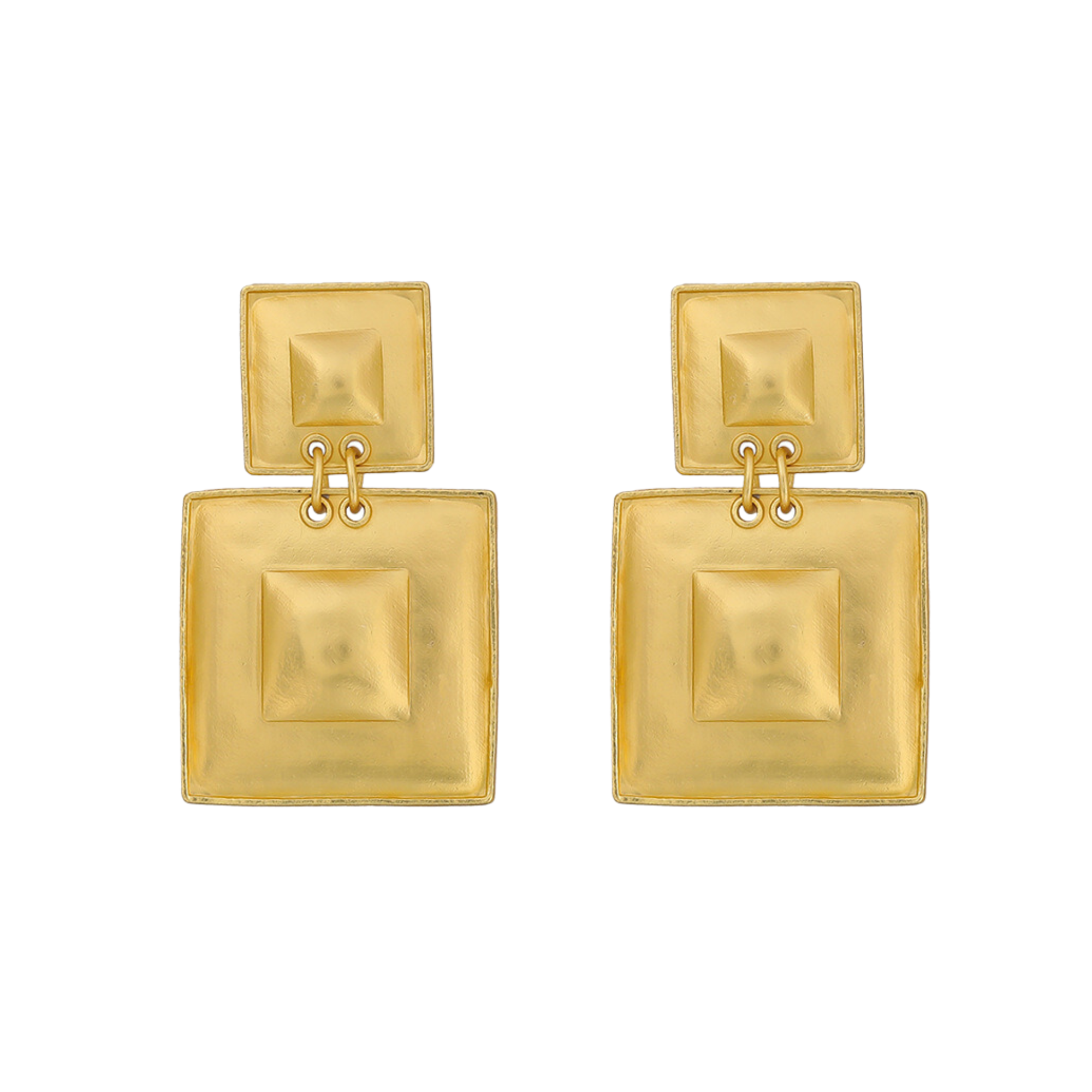 Pre Order:  Square Link Drop Earrings