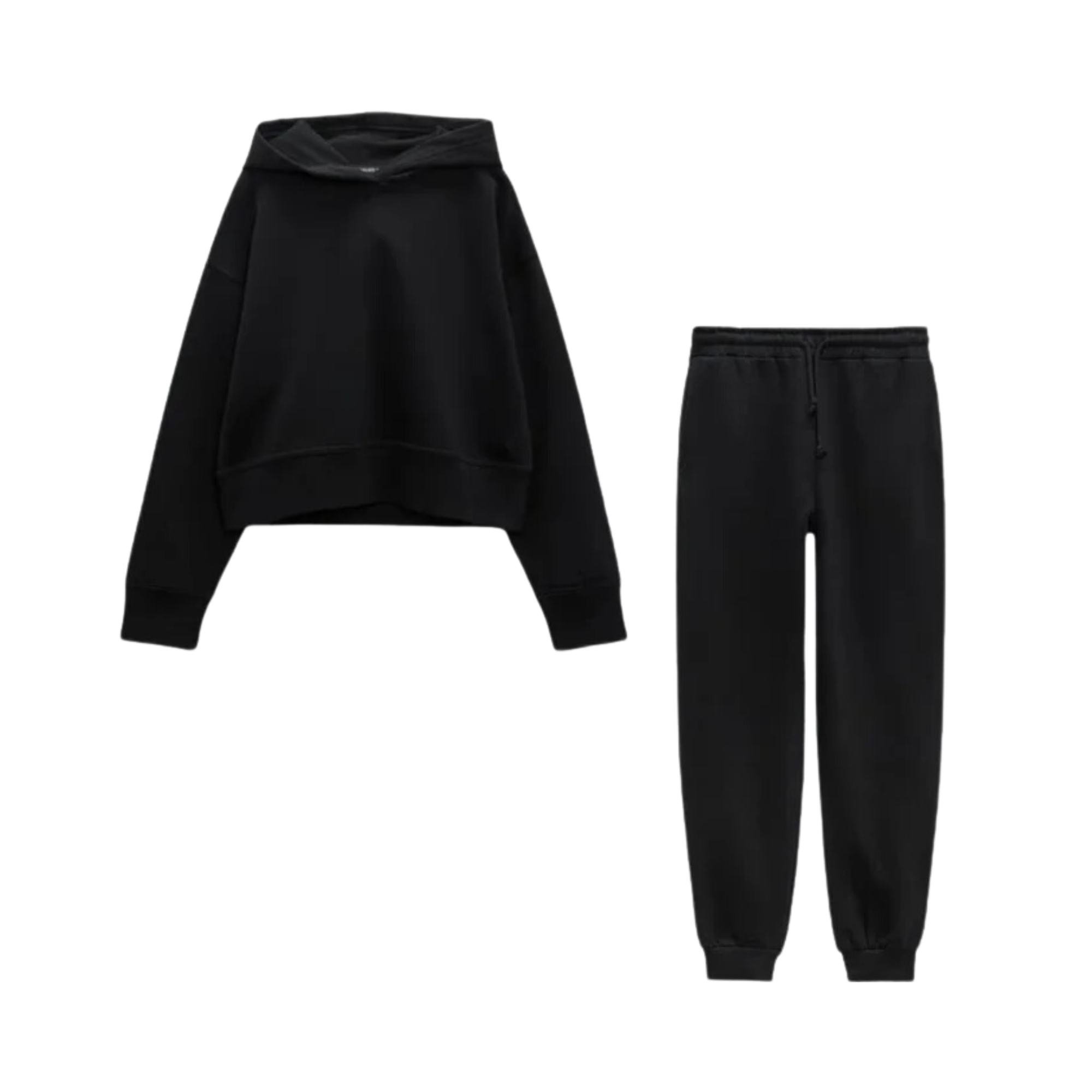 Pre Order:  Hooded Sweatshirt+Drawstring Pants Set