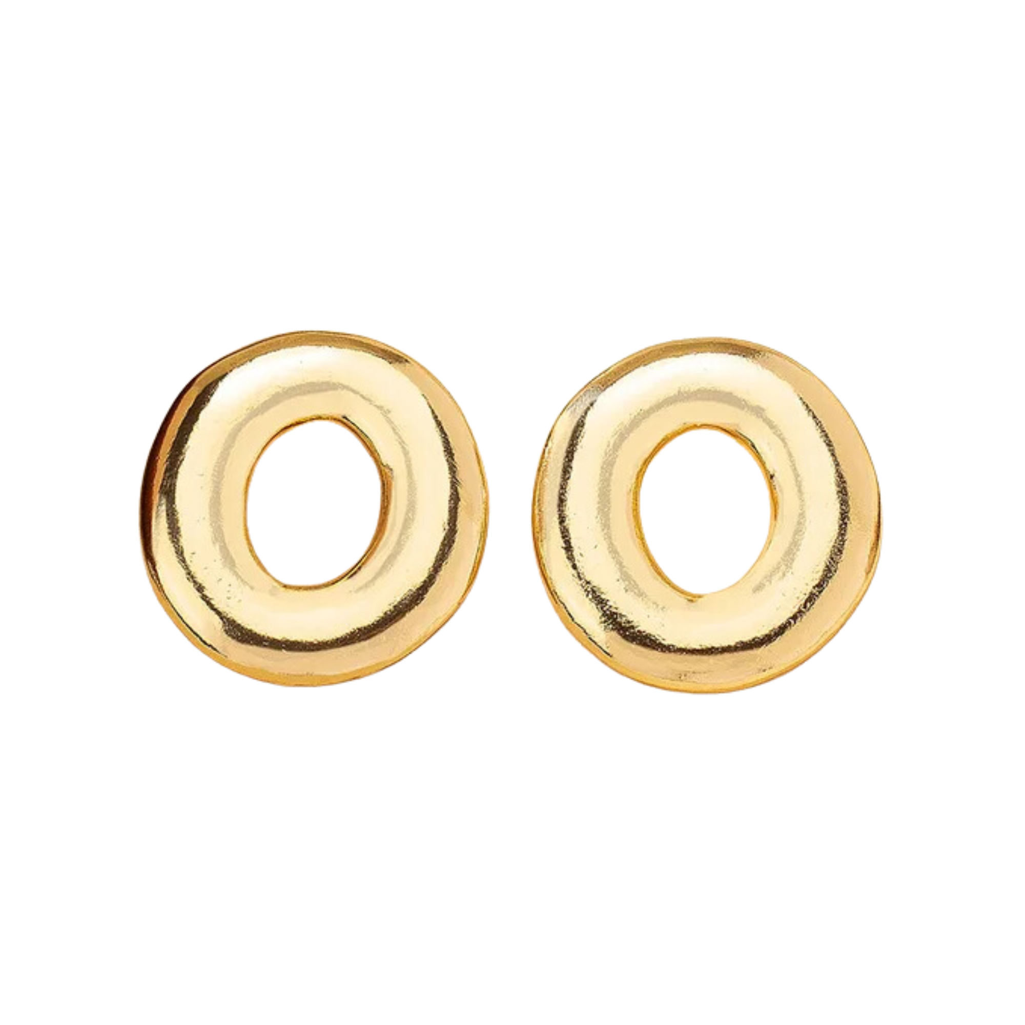 Pre Order:  Circular Plated Stud Earrings