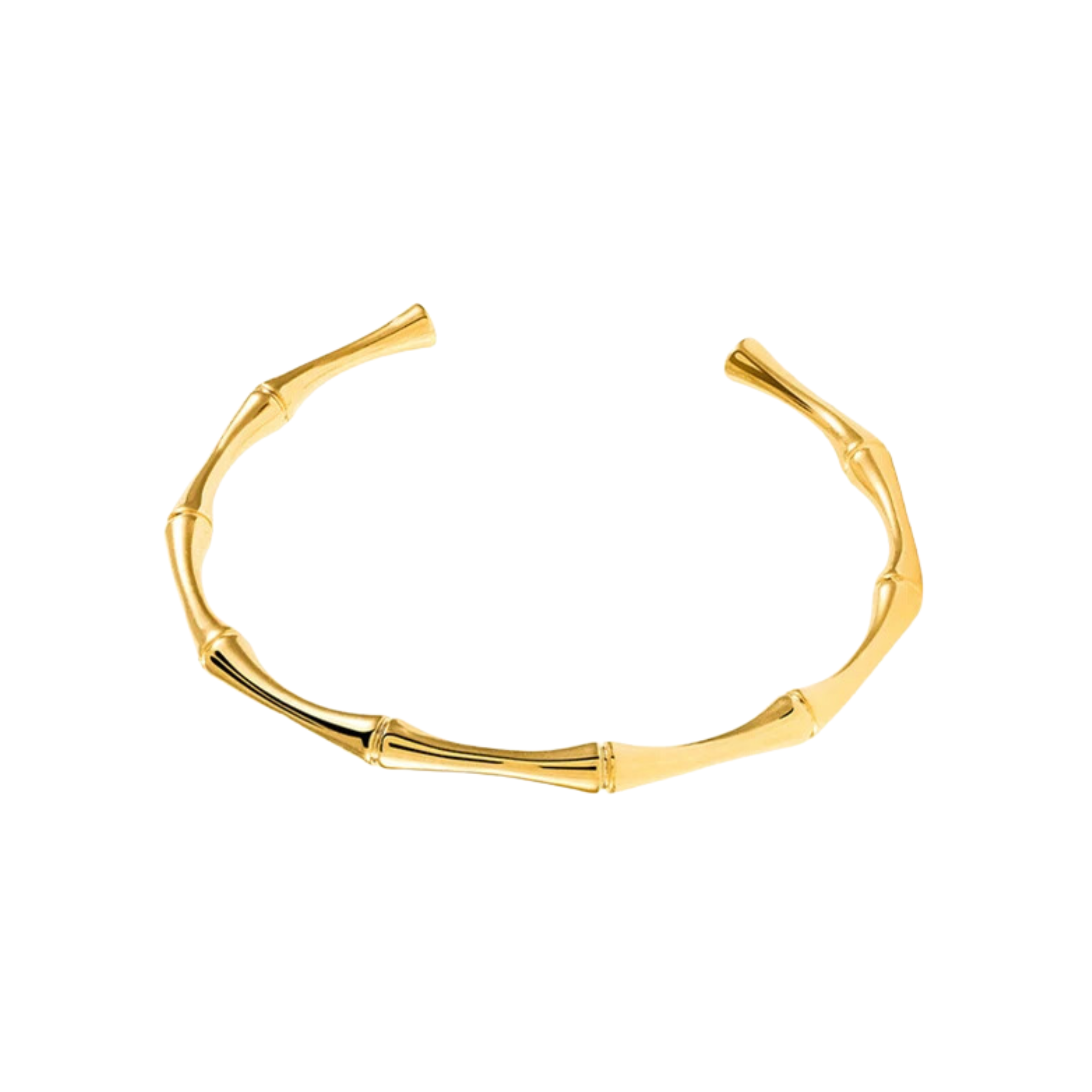 Pre Order:  Bamboo Gold Plated Open Bracelet