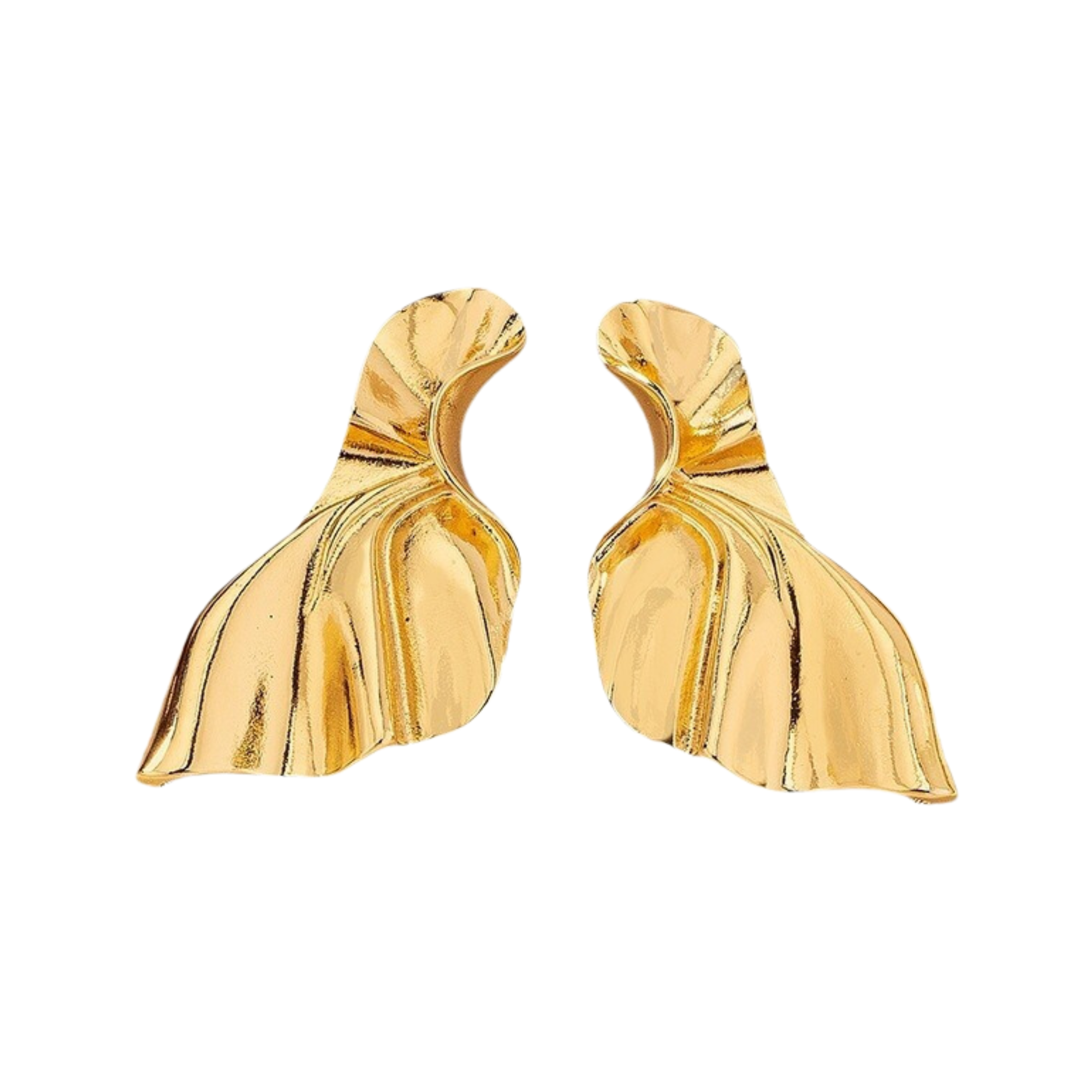 Pre Order:  Mermaid Tail Gold Plated Earrings