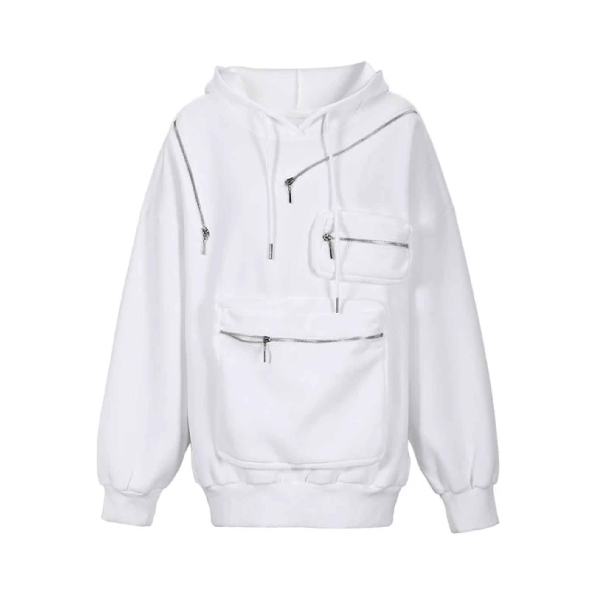 Pre Order:  Deco Zippers Hooded Sweatshirt