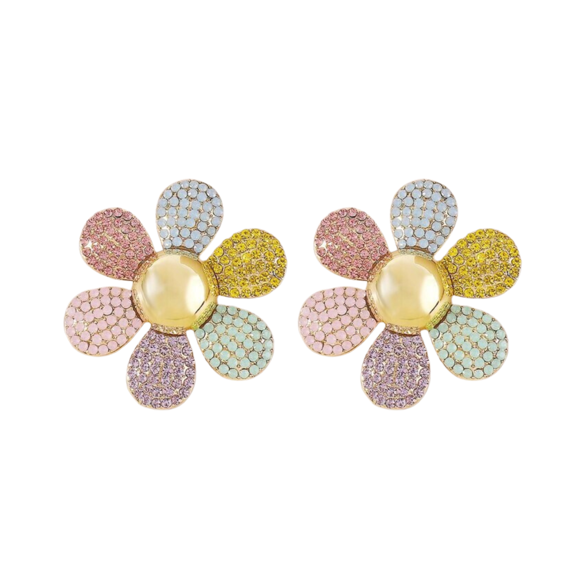 Pre Order:  Oversized Open Flower Stud Earrings