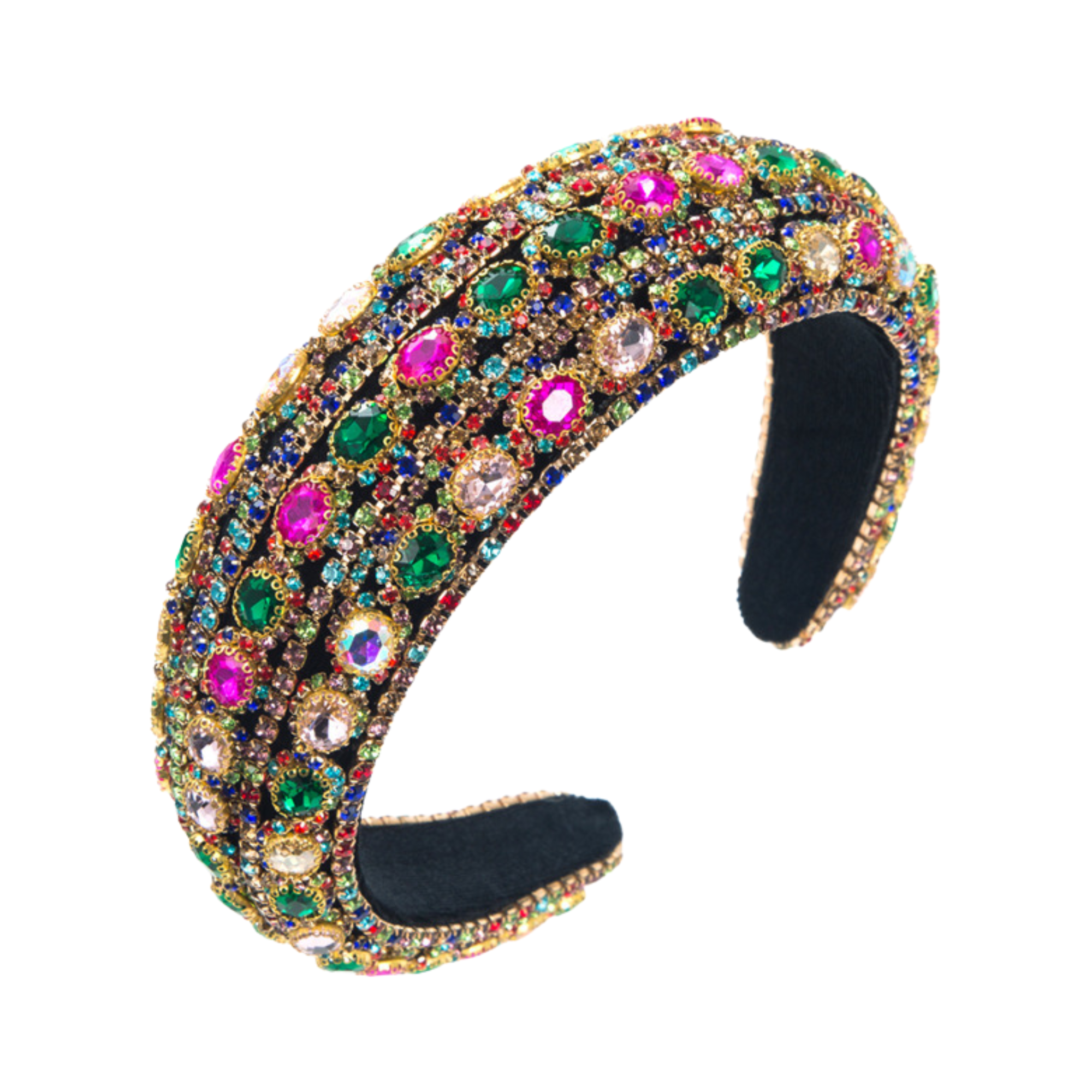 Pre Order:  Rhinestones Embellished Wide Headband