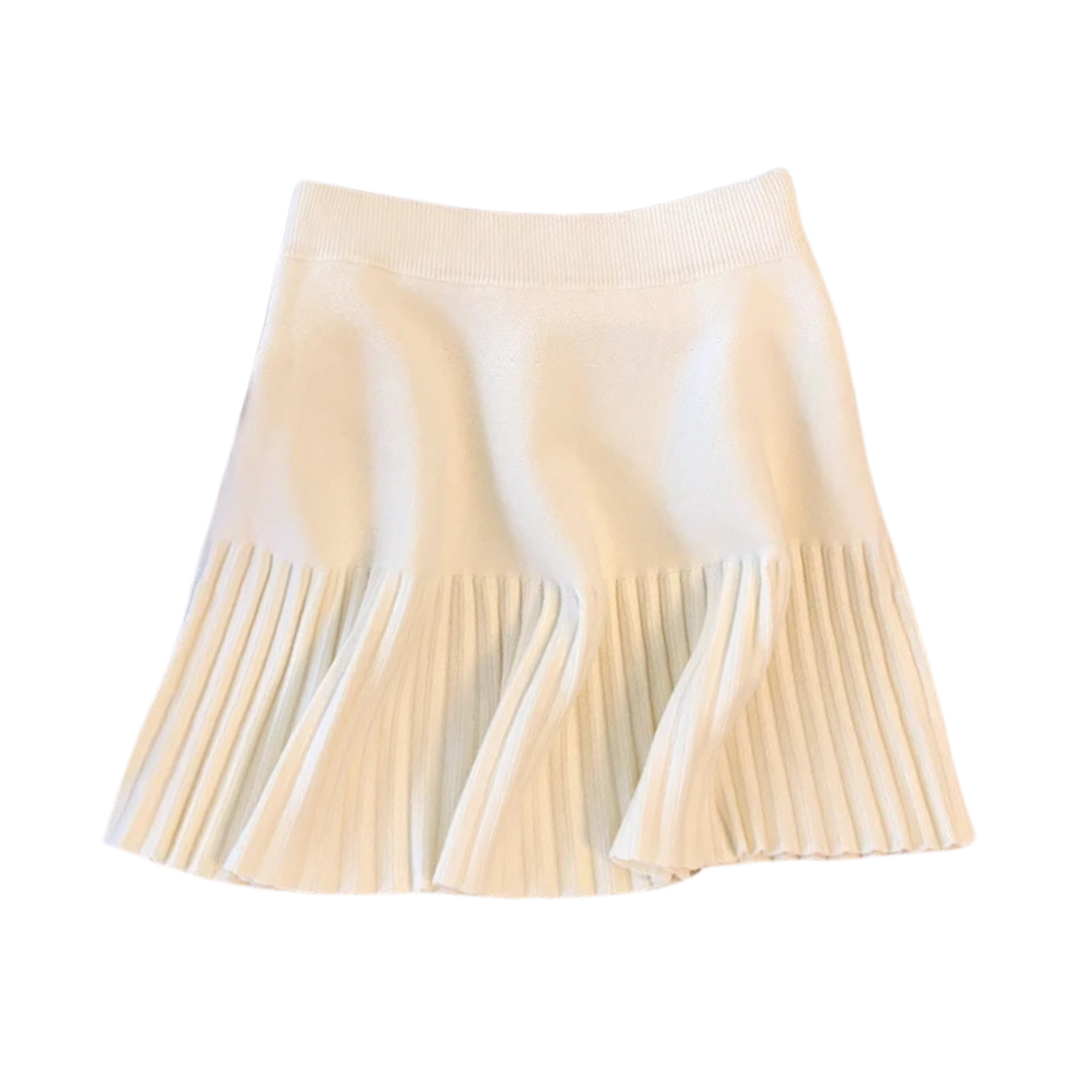 Pre Order:  Half Pleated Knitted Mini Skirt