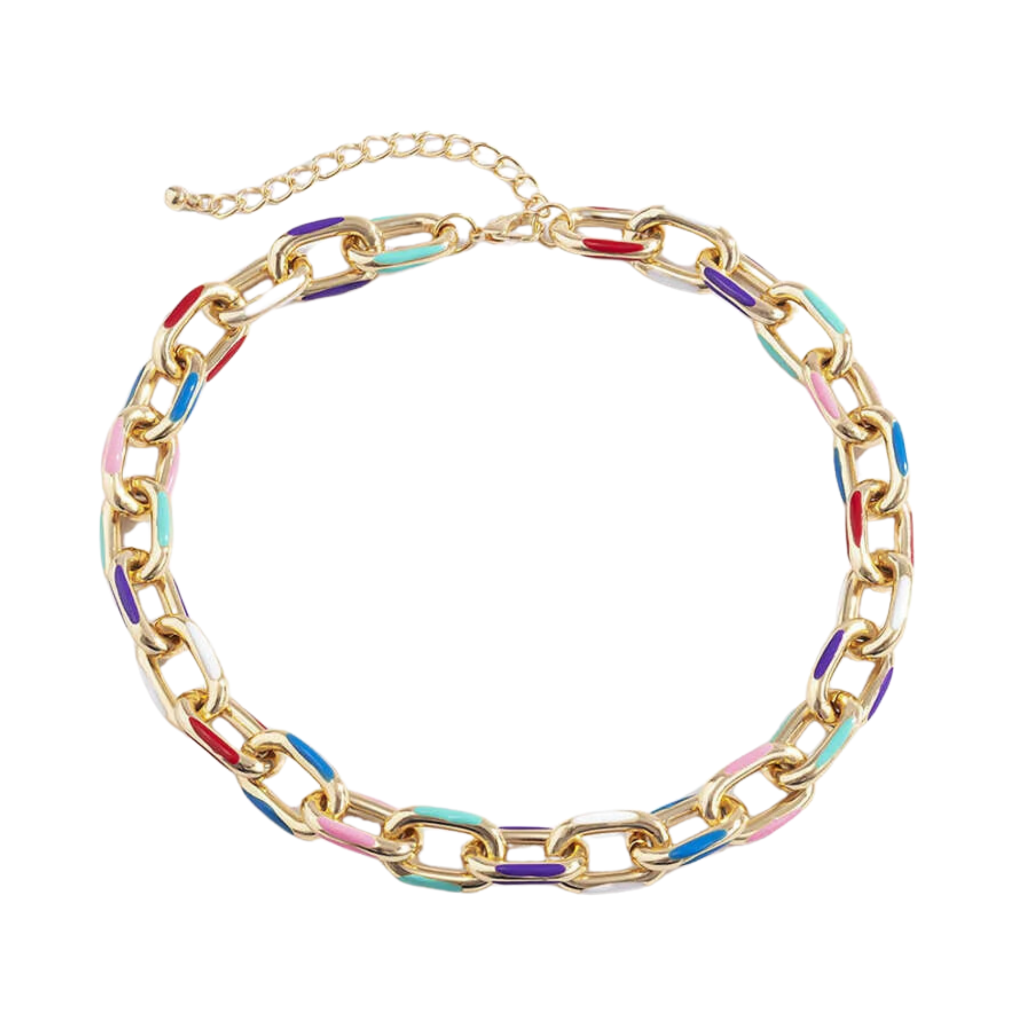 Pre Order:  Rainbow Chain Plated Gold Necklace