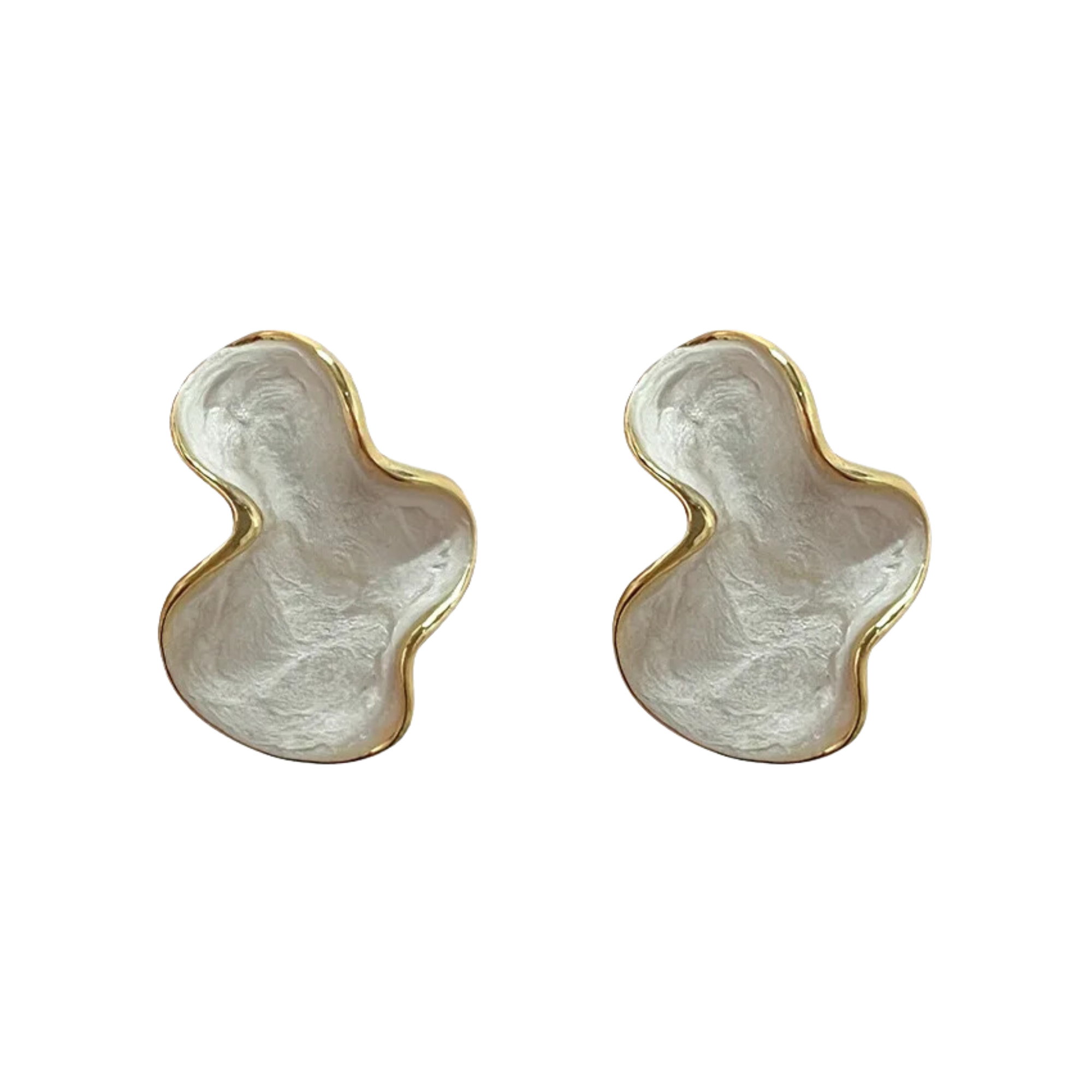 Pre Order:  Pearl White Cloud Stud Earrings