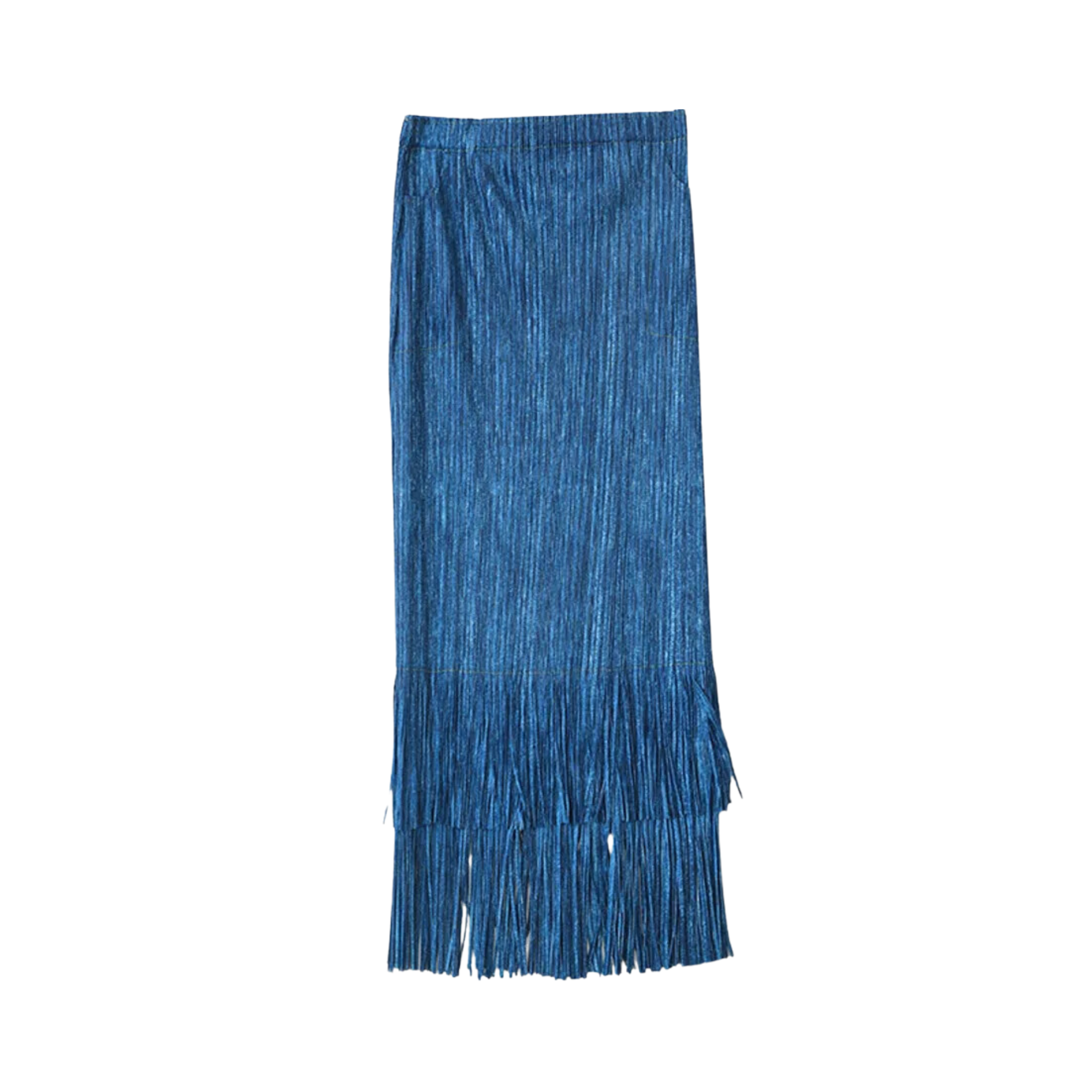 Pre Order:  Tassels Pleated Midi Slim Skirt