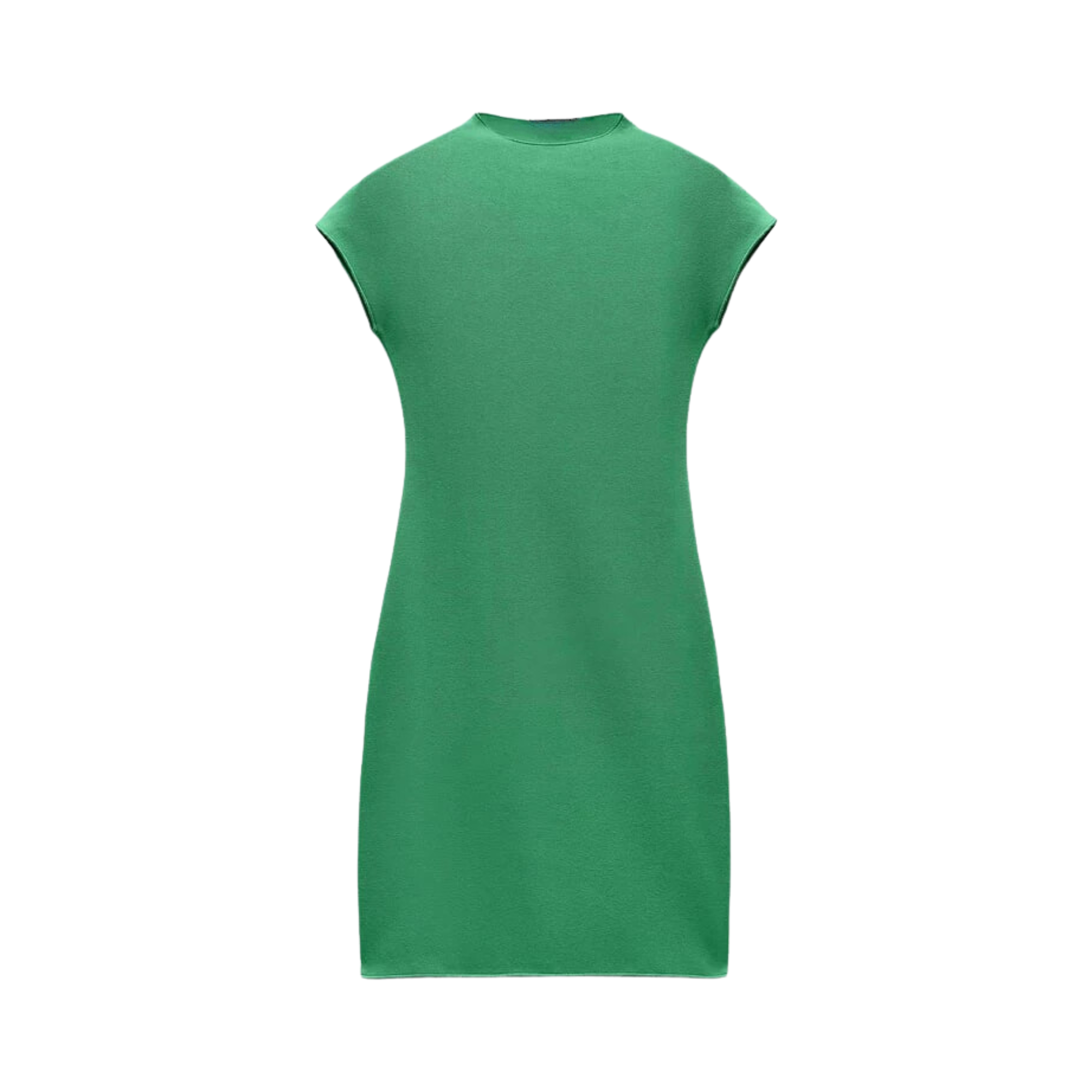 Green Bodycon Mini Knitted Dress