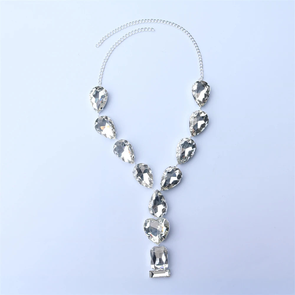 Pre Order:  Rhinestones Pendant Necklace