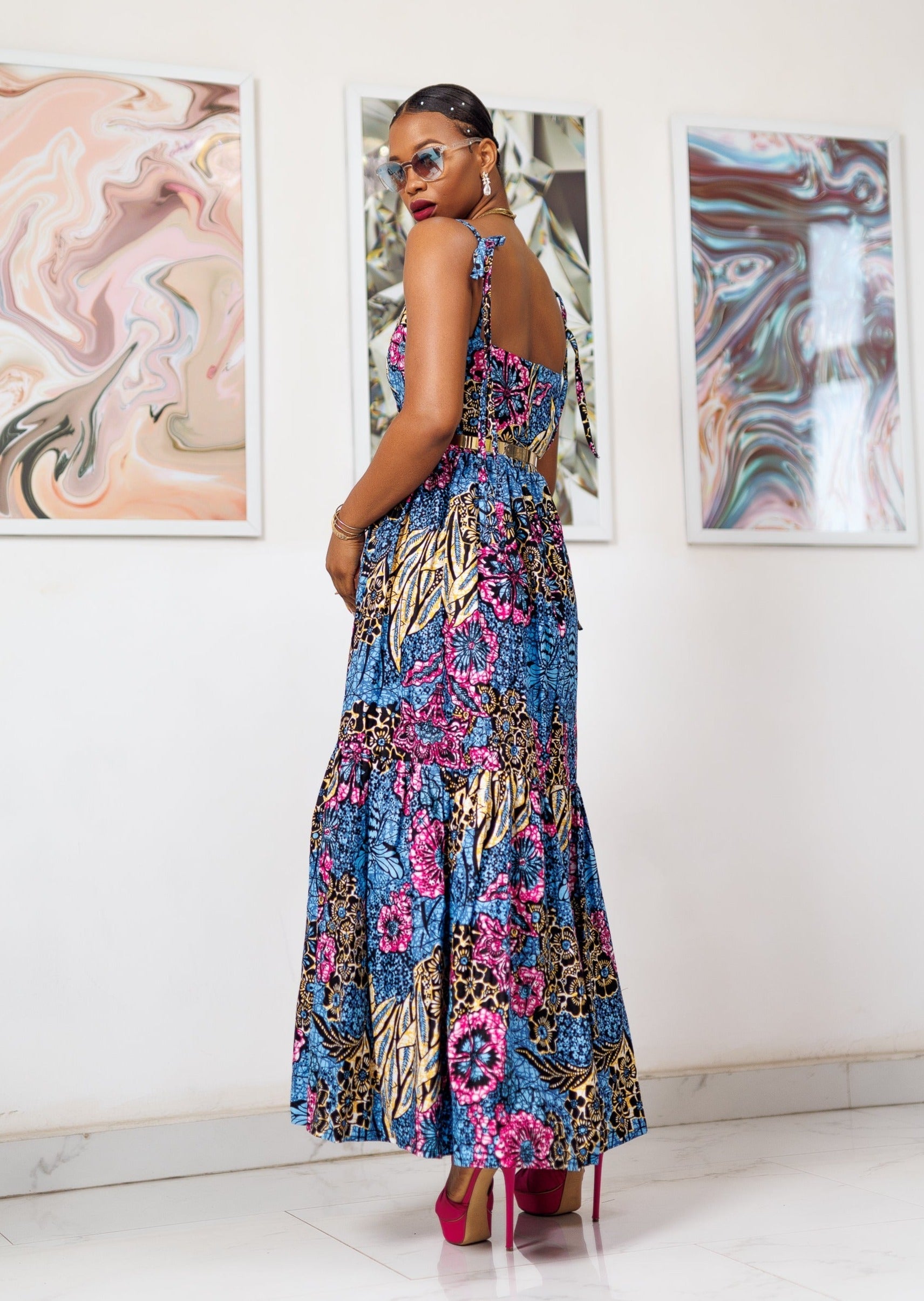 Pre Order:  Obiuno Sleeveless Maxi Dress