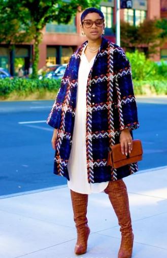 Pre Order:  Plaid Mid-Length Overcoat - @theestylishp