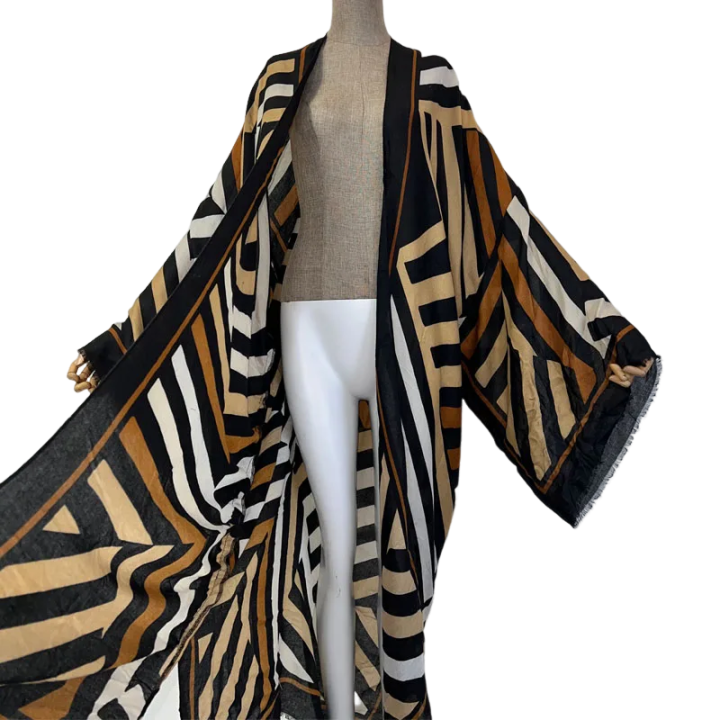 Pre Order: Chic Geometric Kimono Cardigan - WINI