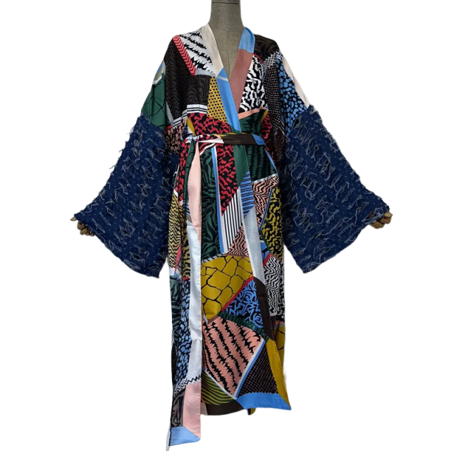 Pre Order: Chic Abstract Kimono Cardigan - WINI