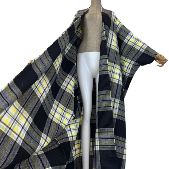 Pre Order: Cozy Plaid Kimono Cardigan - WINI