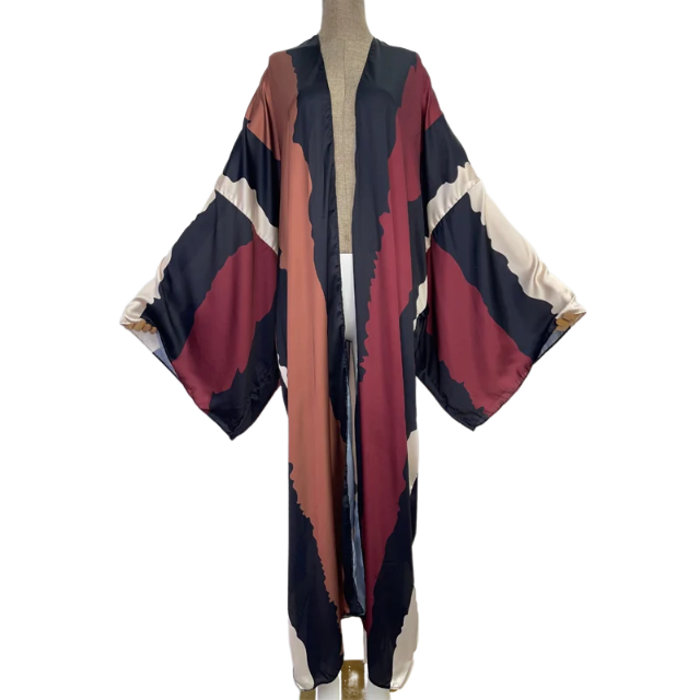 Pre Order: Loose Long Kimono  Cardigan - WINI