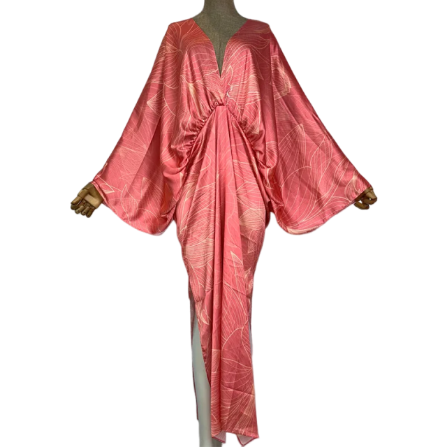 Pre Order: Cozy Chic Silk Kaftan Dress - WINI