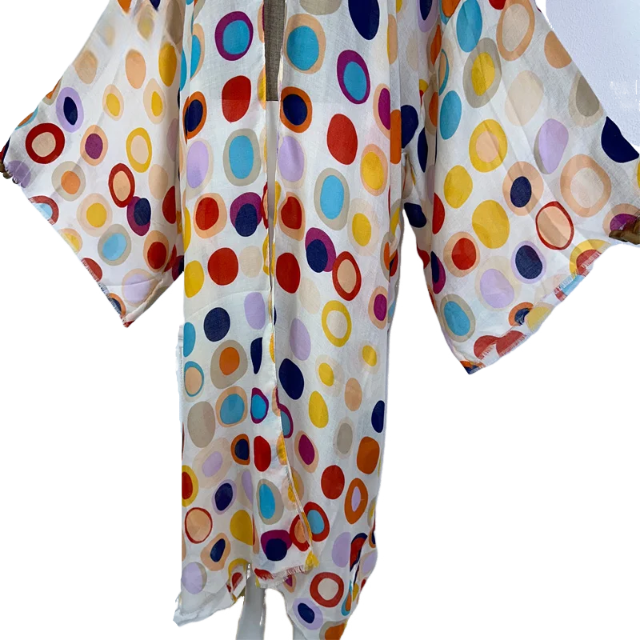 Pre Order: Colorful Cover up Kimono Cardigan - WINI